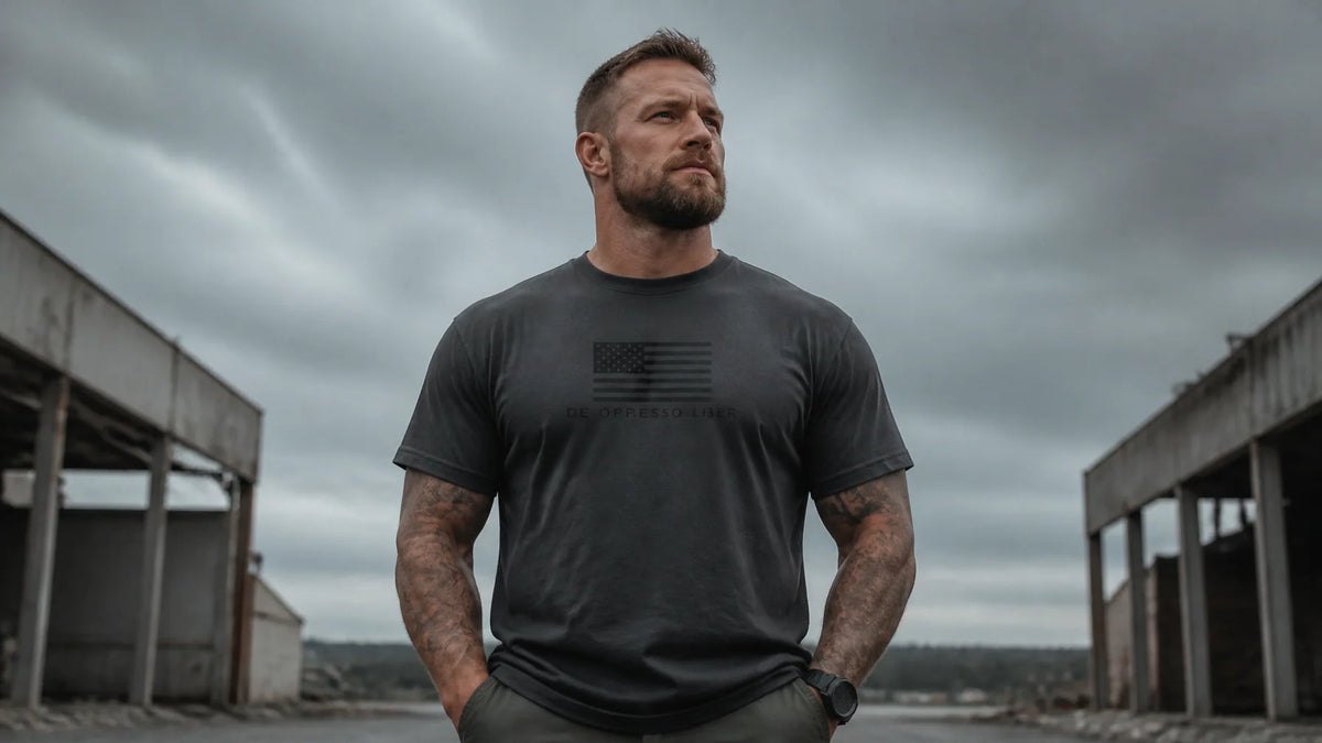 Authorized Use of Force technical graphic tee detail
