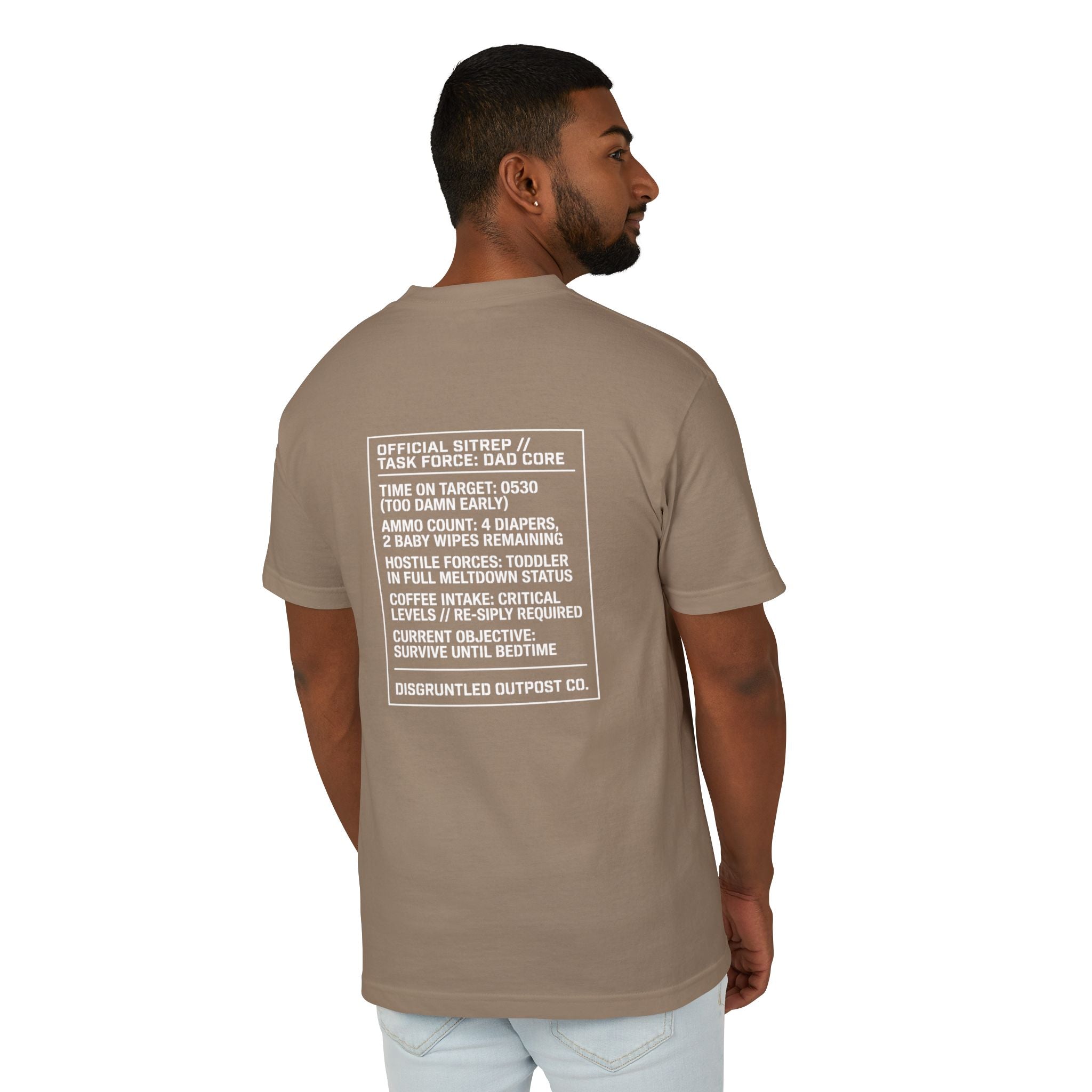 The "Task Force: Dad Core" Patch Heavyweight Tee