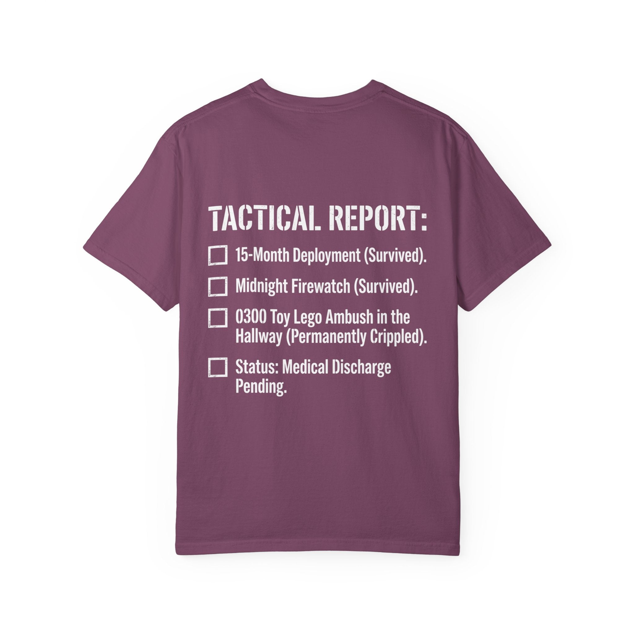 0300 Toy Lego Ambush Survivor Heavyweight Tee — Tactical Report Series
