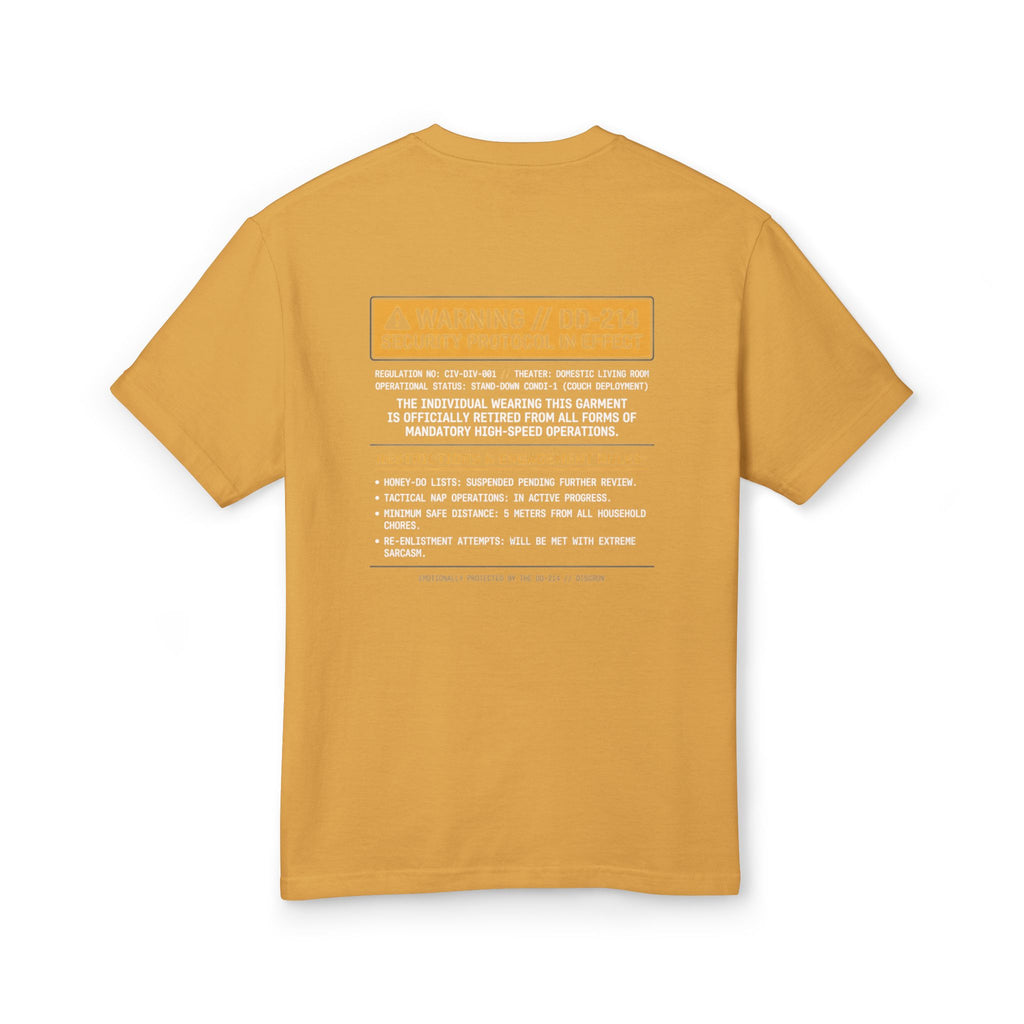 The "DD-214 Security Protocol" Heavyweight Tee