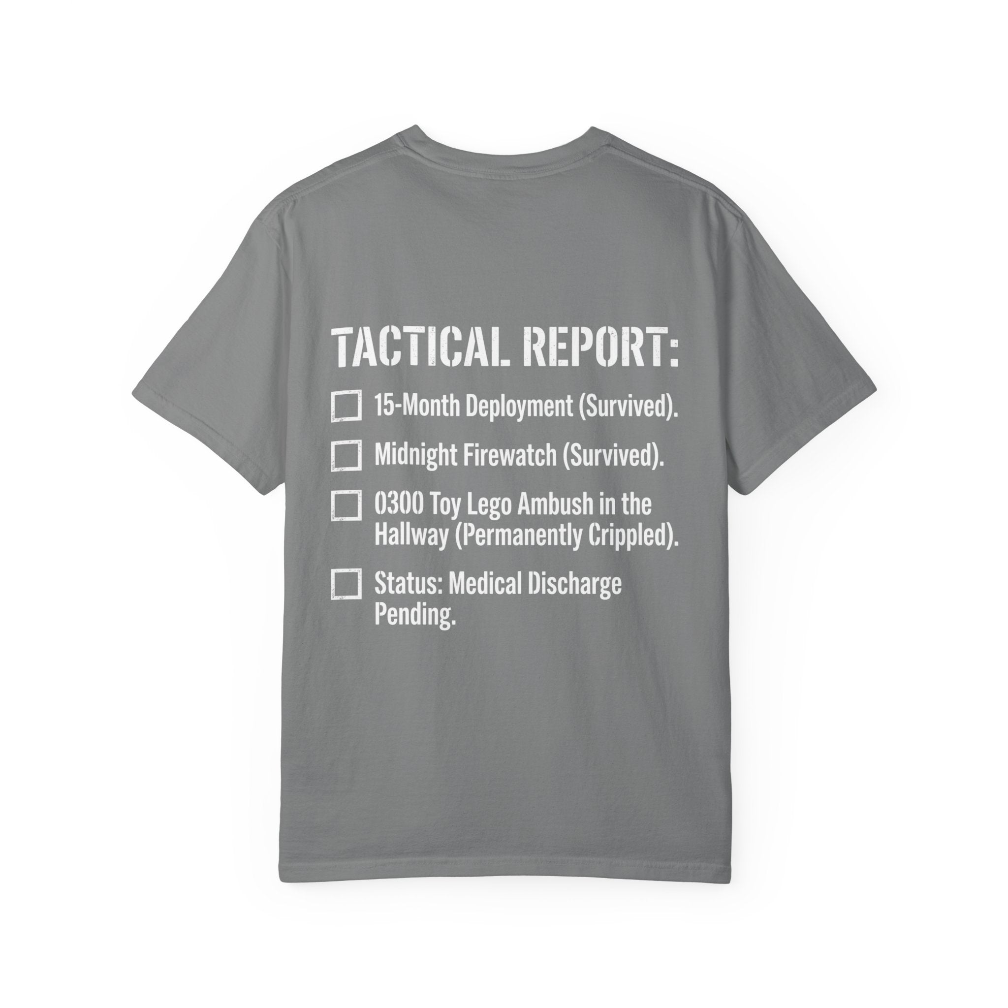 0300 Toy Lego Ambush Survivor Heavyweight Tee — Tactical Report Series
