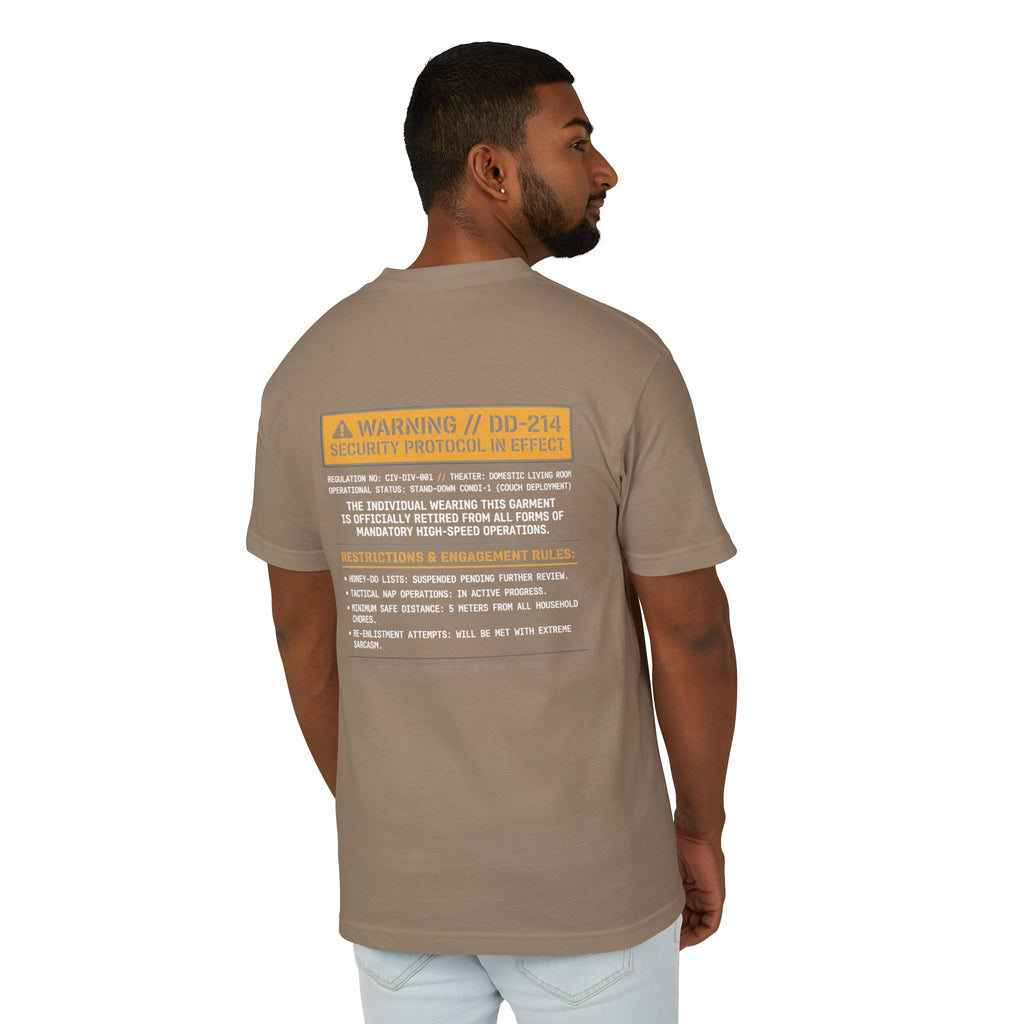The "DD-214 Security Protocol" Heavyweight Tee