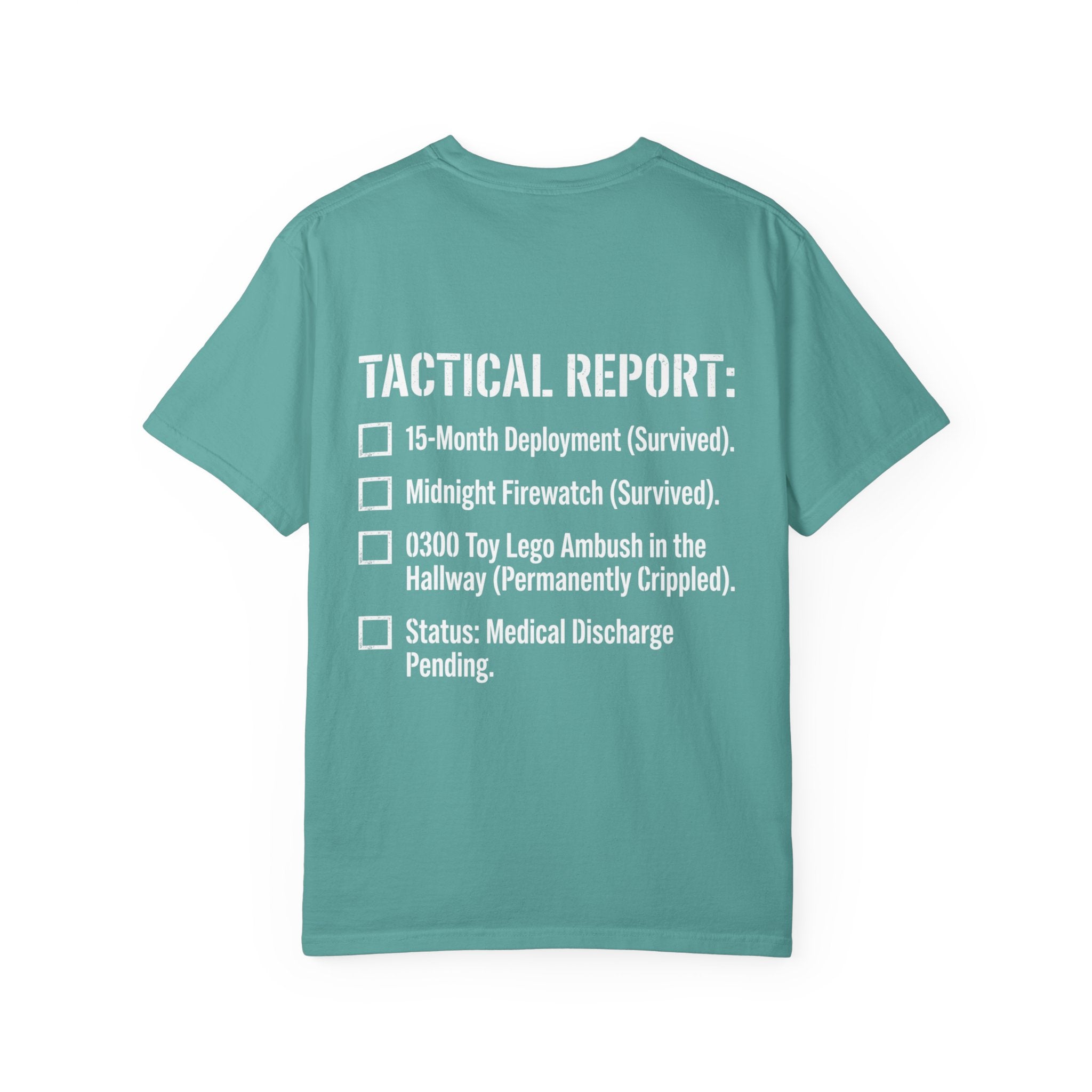 0300 Toy Lego Ambush Survivor Heavyweight Tee — Tactical Report Series