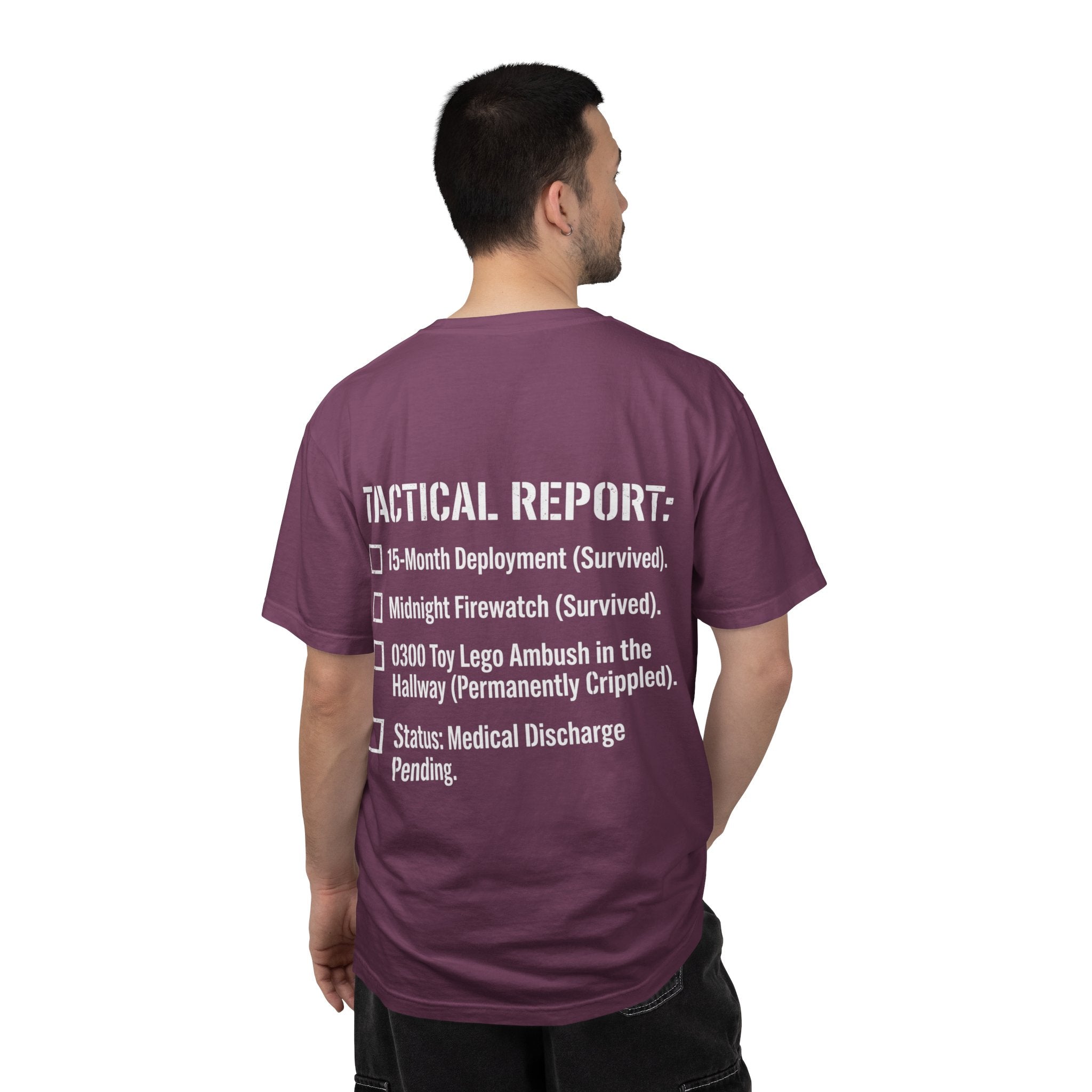 0300 Toy Lego Ambush Survivor Heavyweight Tee — Tactical Report Series