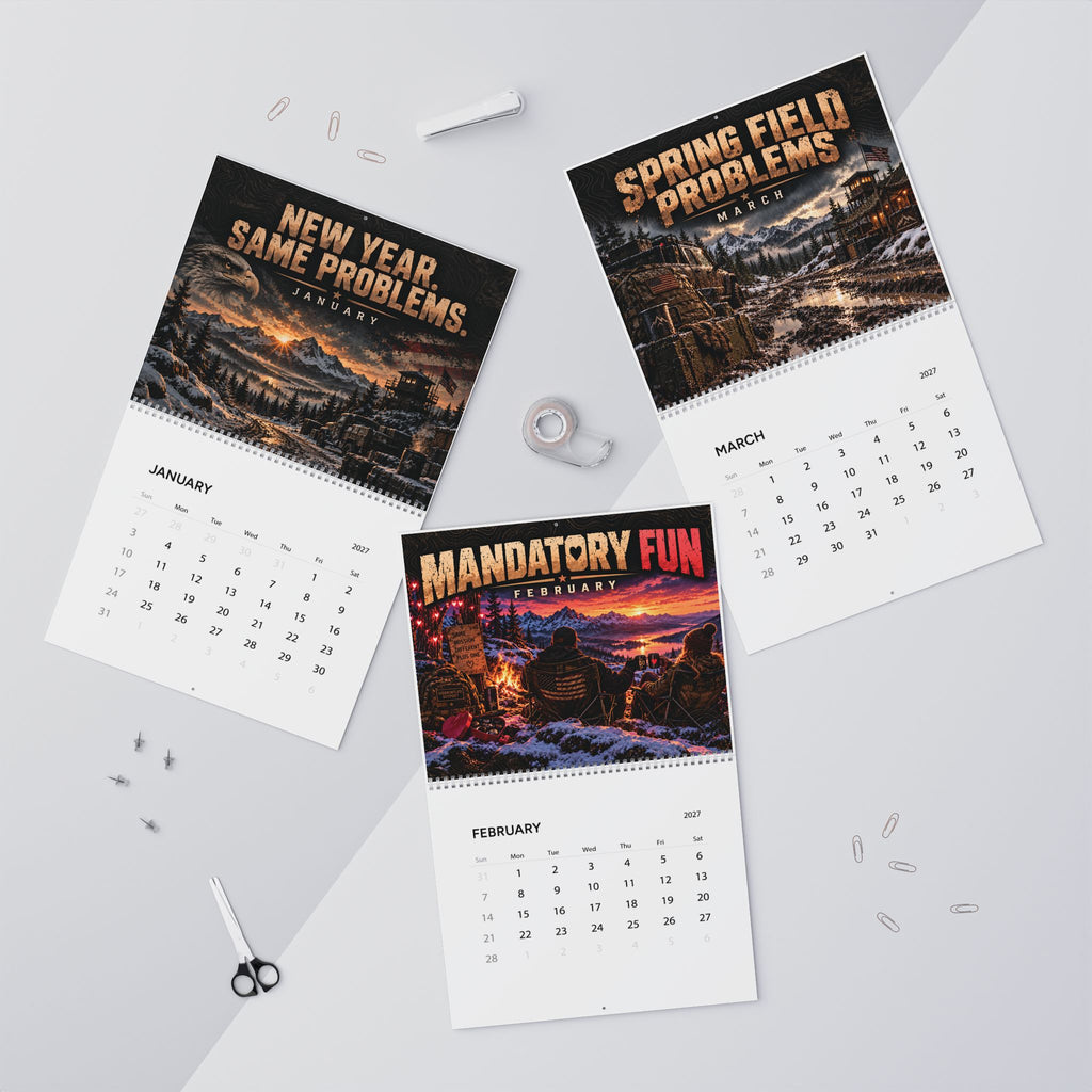Disgruntled Outpost 2027 Field Calendar — 14" × 11.5"
