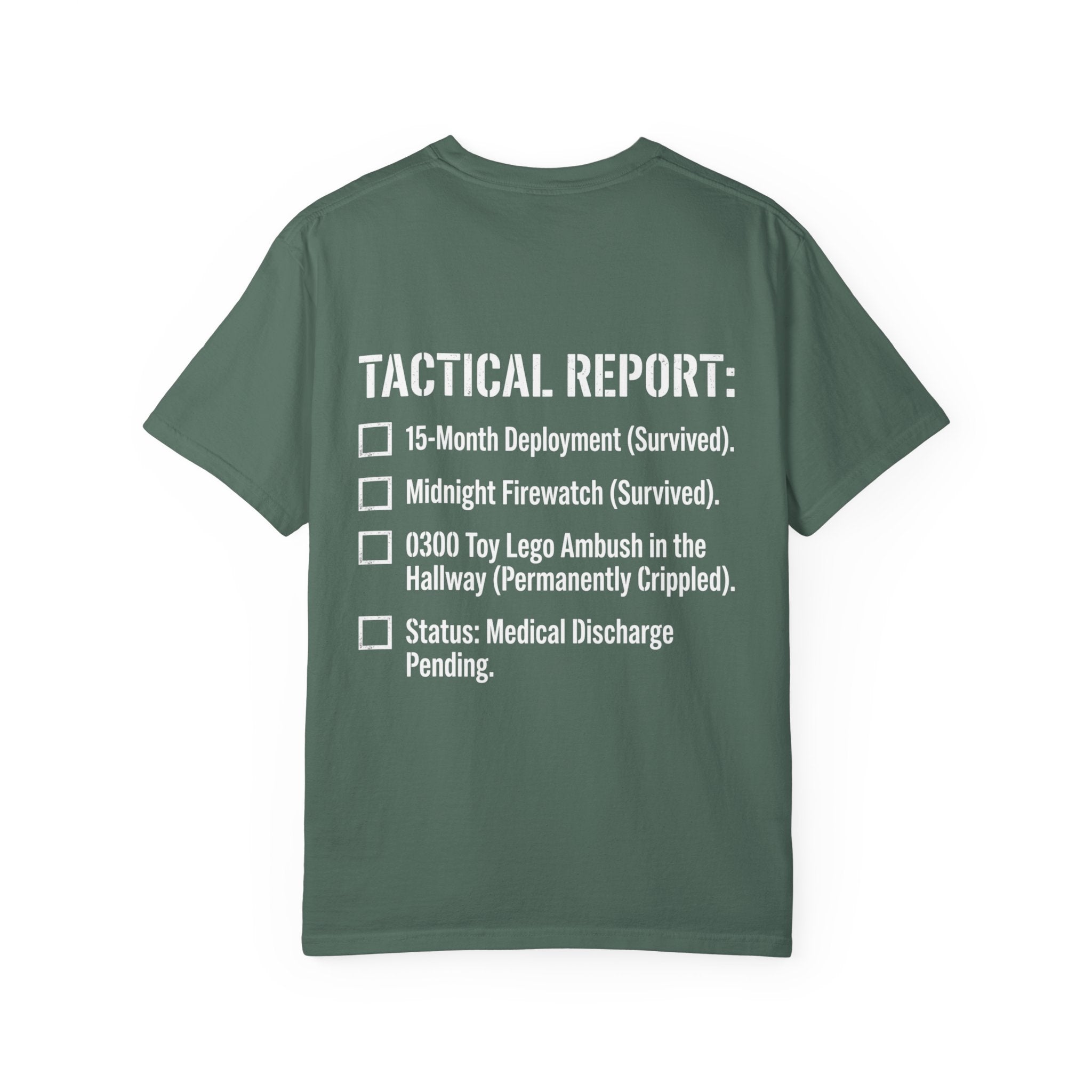 0300 Toy Lego Ambush Survivor Heavyweight Tee — Tactical Report Series