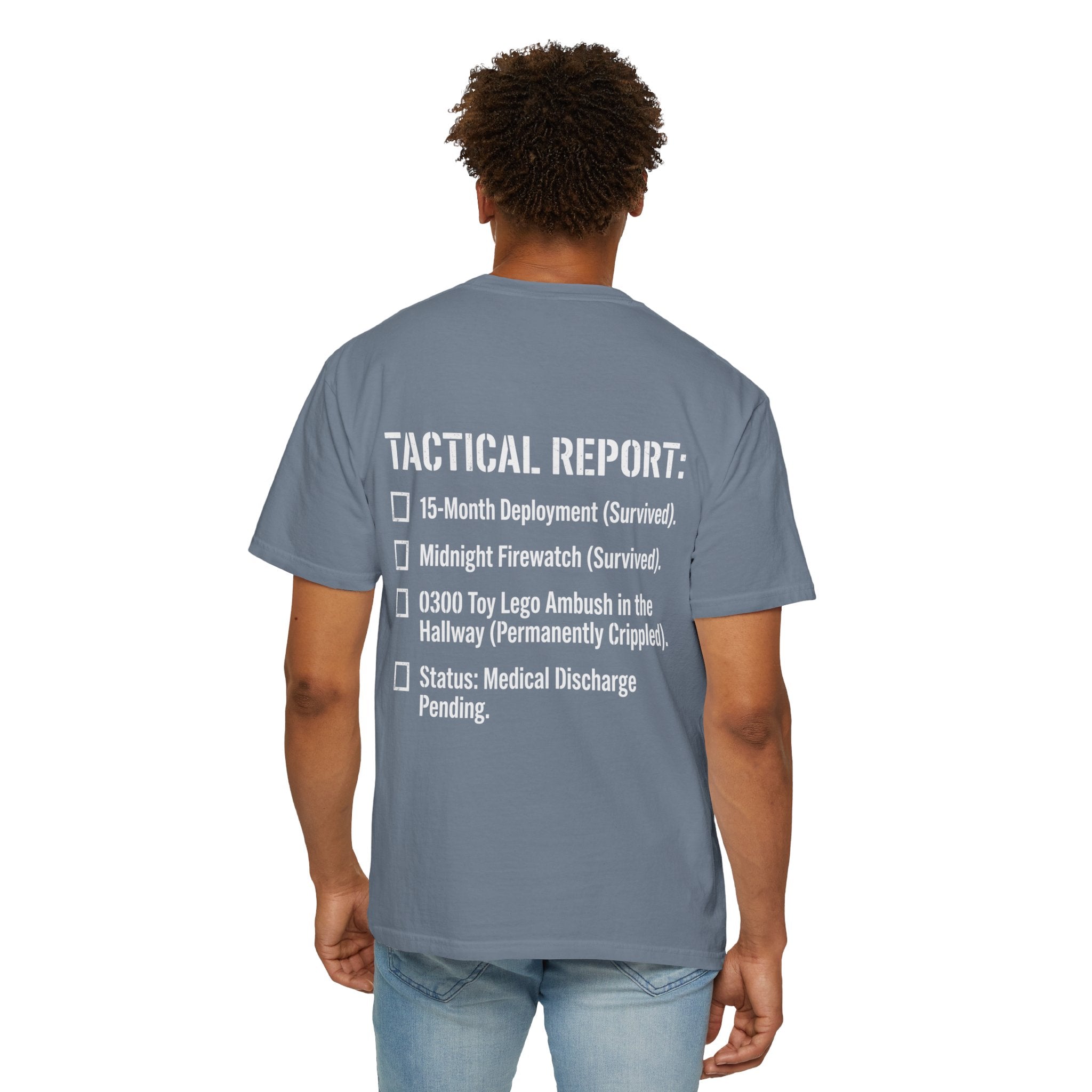 0300 Toy Lego Ambush Survivor Heavyweight Tee — Tactical Report Series