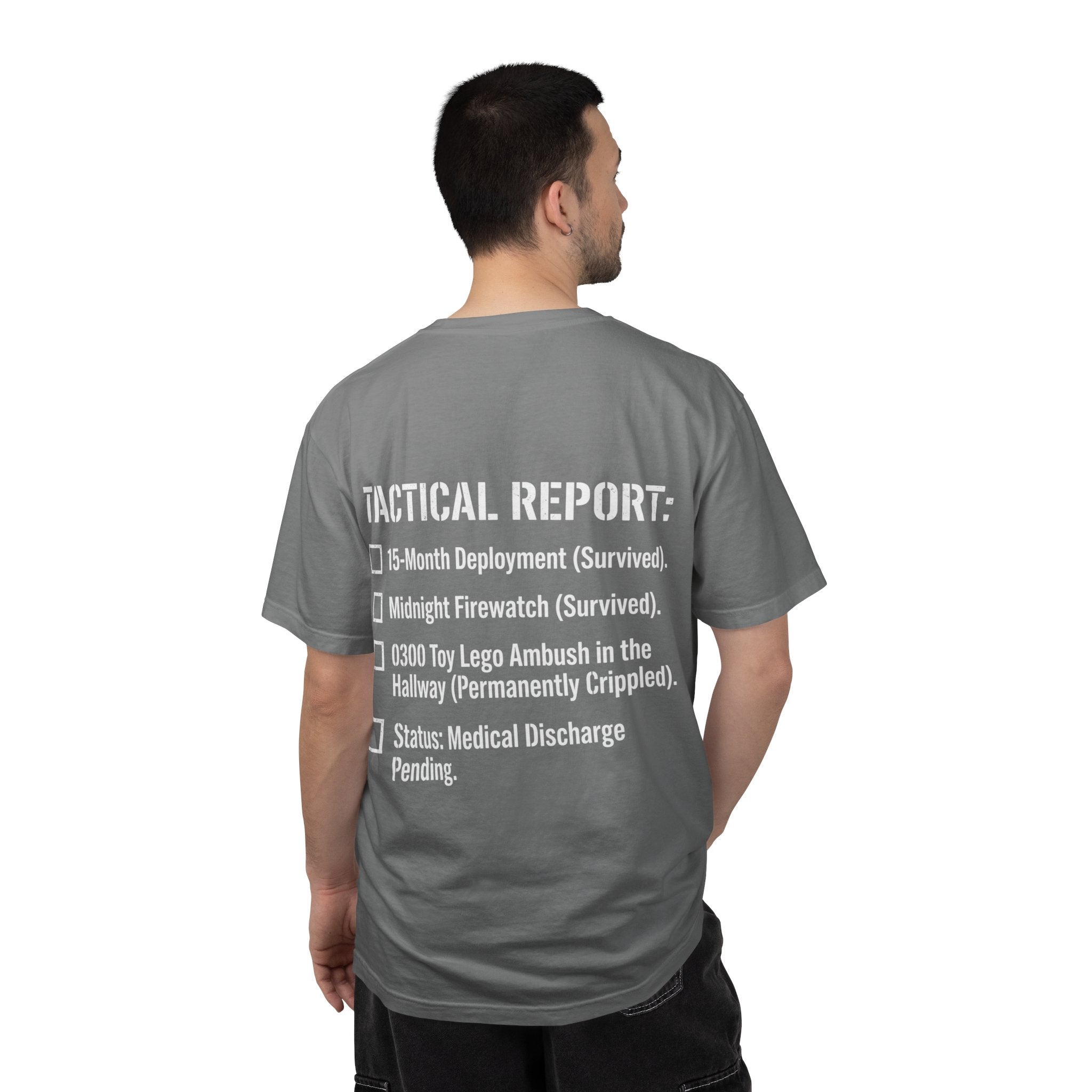 0300 Toy Lego Ambush Survivor Heavyweight Tee — Tactical Report Series