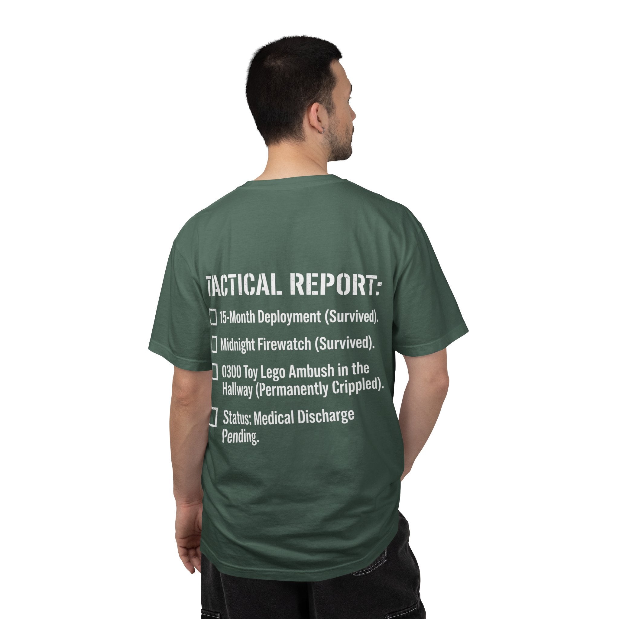 0300 Toy Lego Ambush Survivor Heavyweight Tee — Tactical Report Series