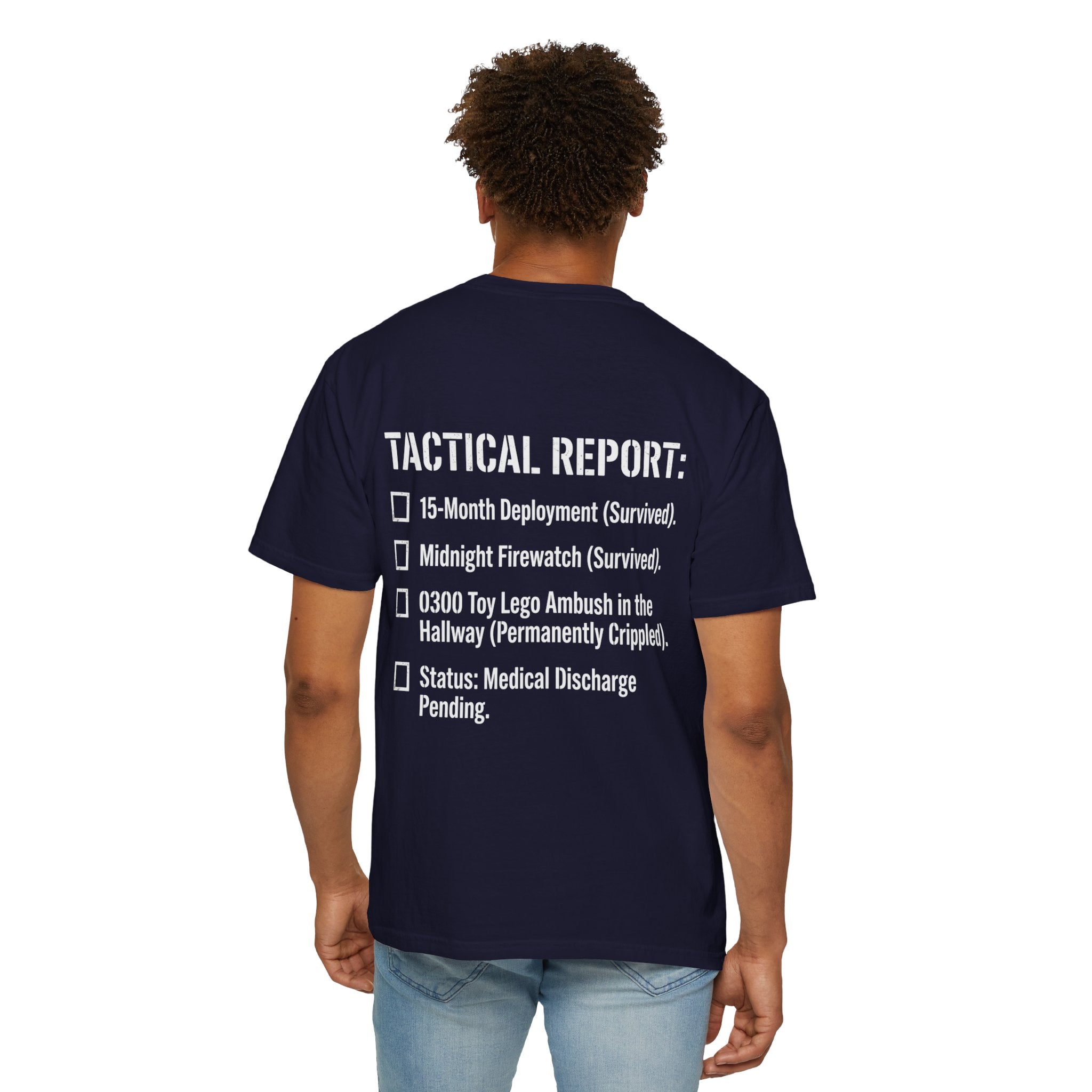 0300 Toy Lego Ambush Survivor Heavyweight Tee — Tactical Report Series