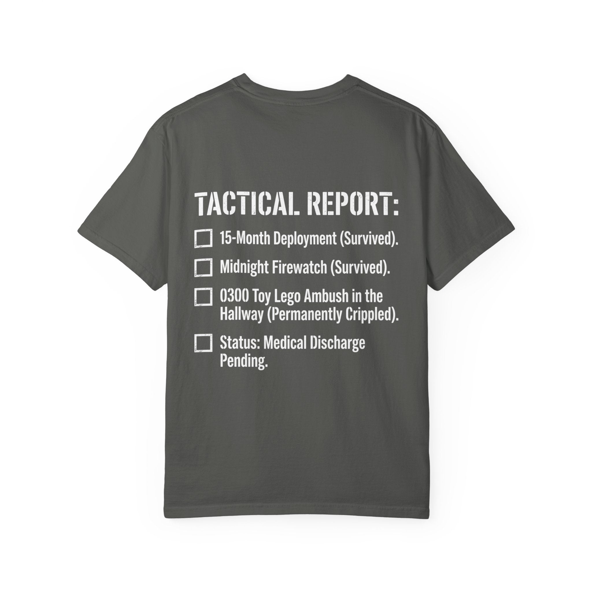0300 Toy Lego Ambush Survivor Heavyweight Tee — Tactical Report Series