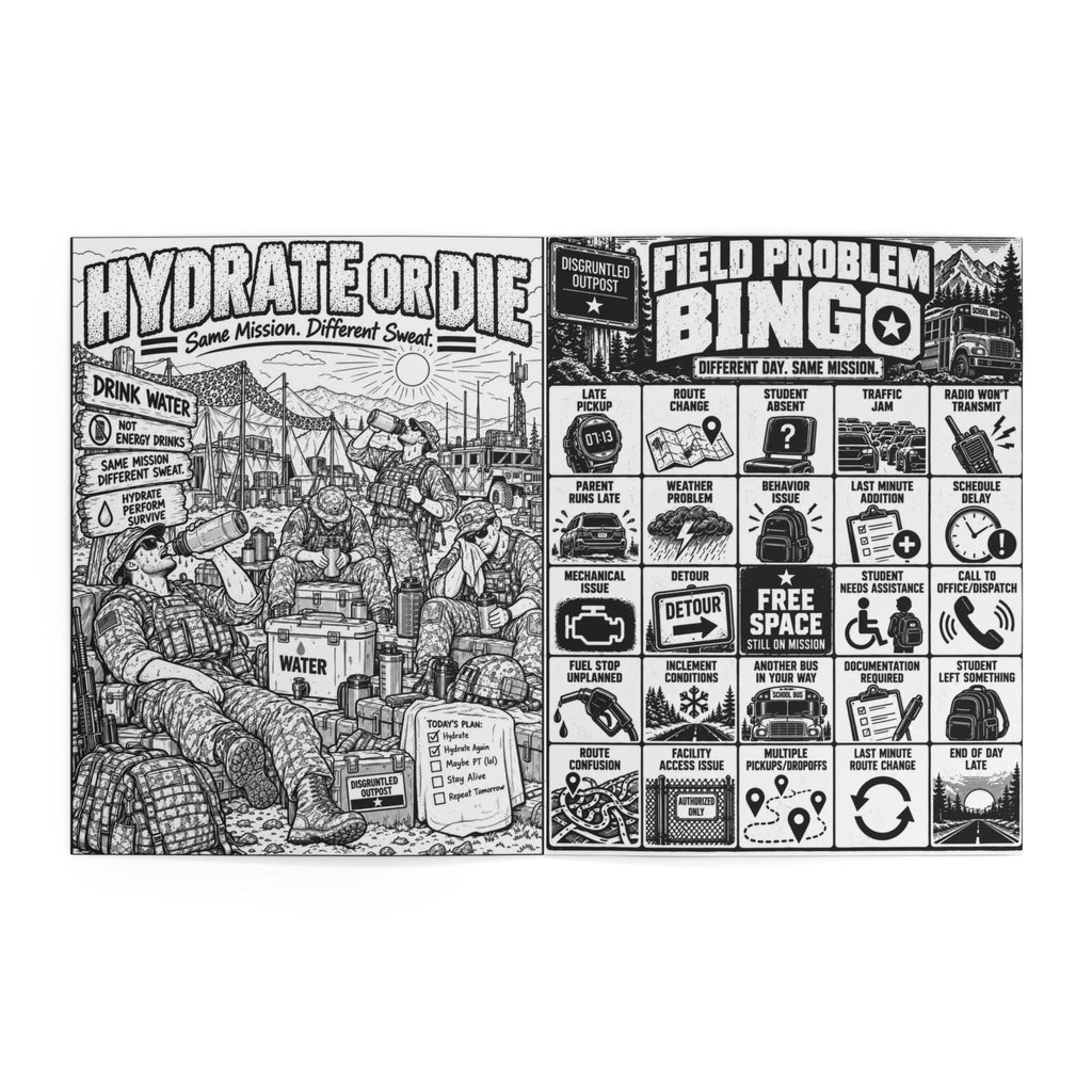 Disgruntled Outpost Field Problems coloring and activity book interior preview 12