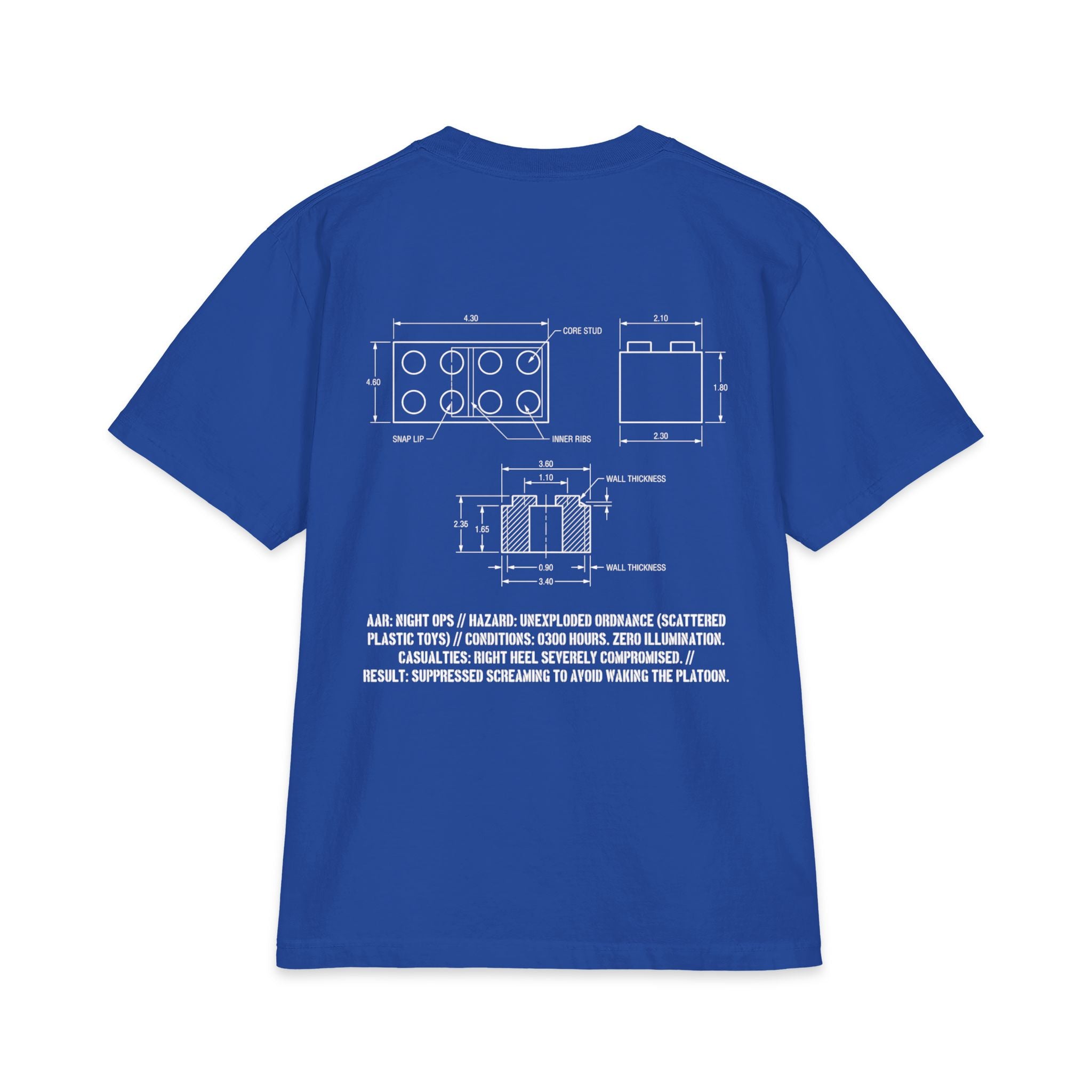 UXO Detected Technical Blueprint Tee