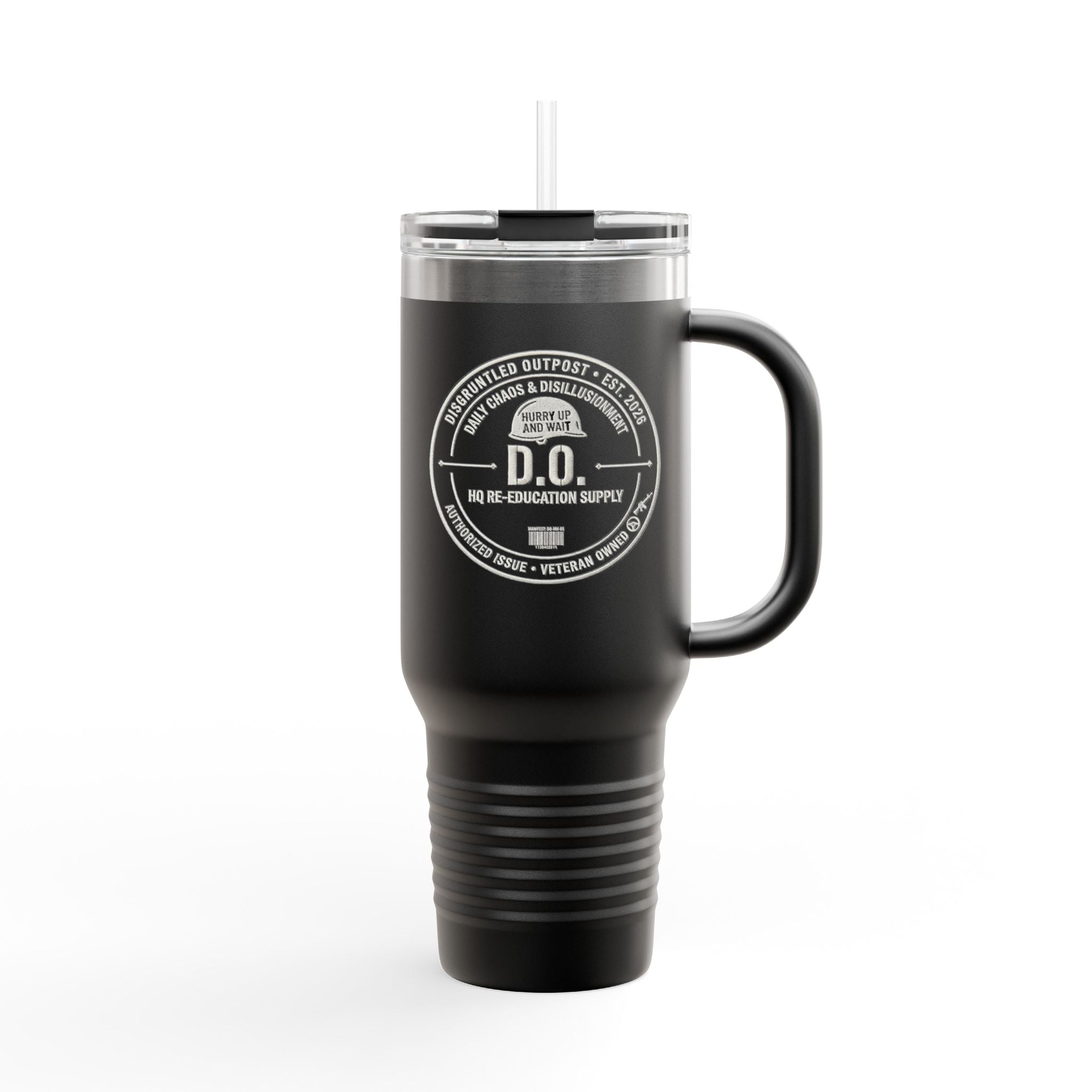 40oz Insulated Travel Mug — D.O. Outdoor Supply Tumbler with Handle