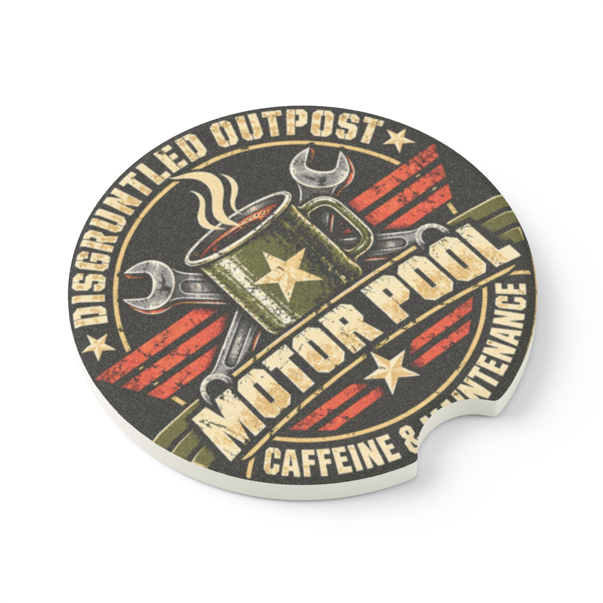 Motor Pool car coaster lifestyle mockup
