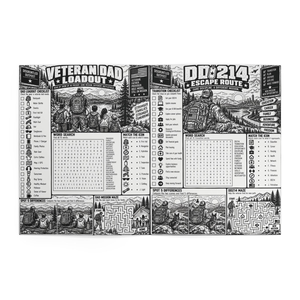Disgruntled Outpost Field Problems coloring and activity book interior preview 9