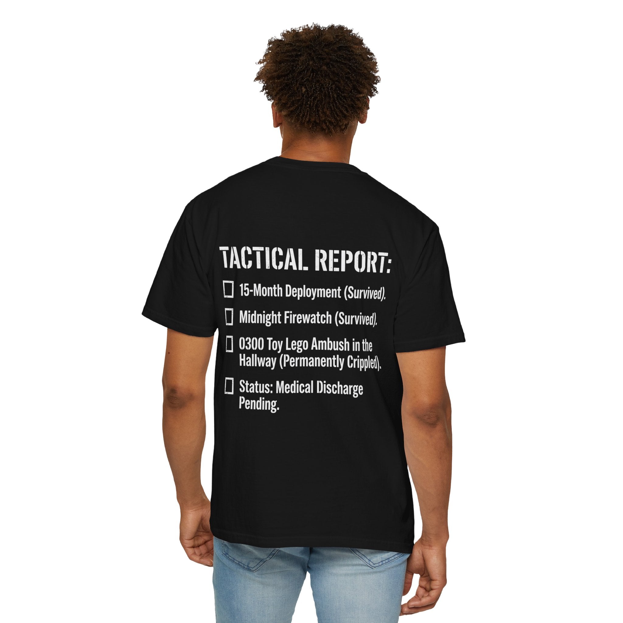 0300 Toy Lego Ambush Survivor Heavyweight Tee — Tactical Report Series