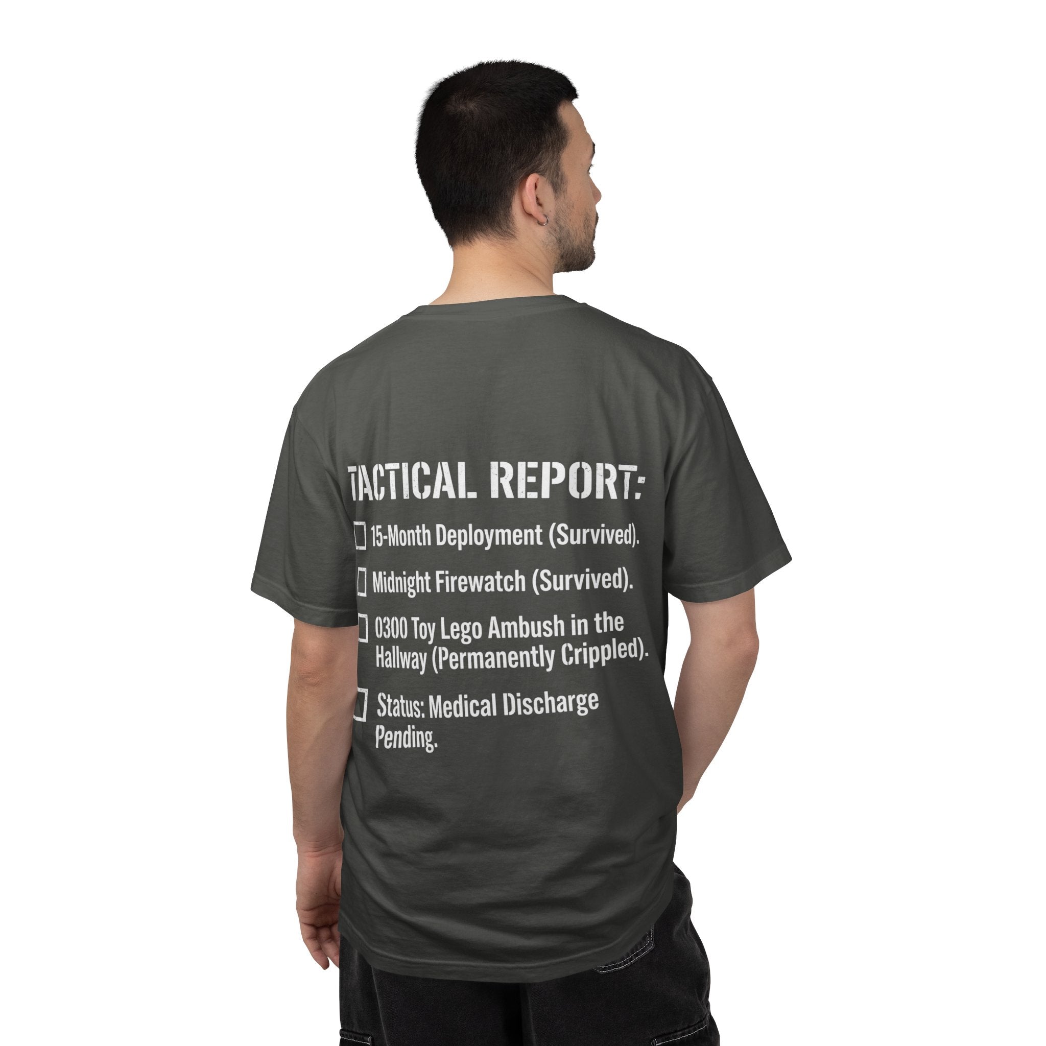 0300 Toy Lego Ambush Survivor Heavyweight Tee — Tactical Report Series