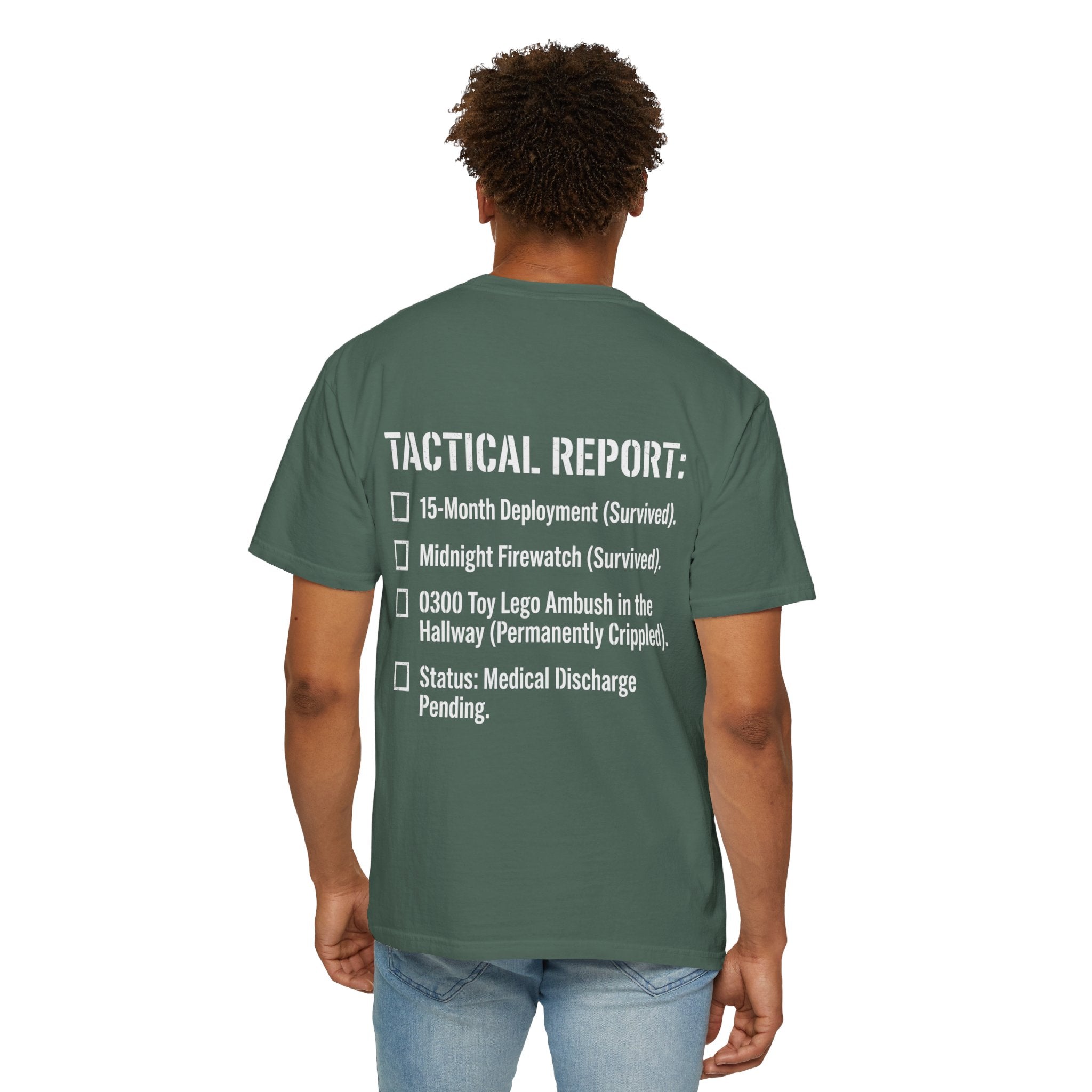 0300 Toy Lego Ambush Survivor Heavyweight Tee — Tactical Report Series