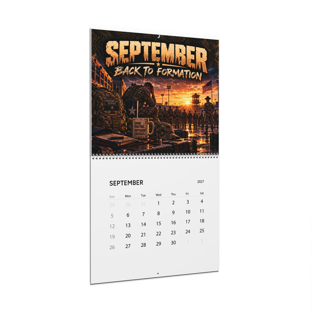 Disgruntled Outpost 2027 Field Calendar — 14" × 11.5"