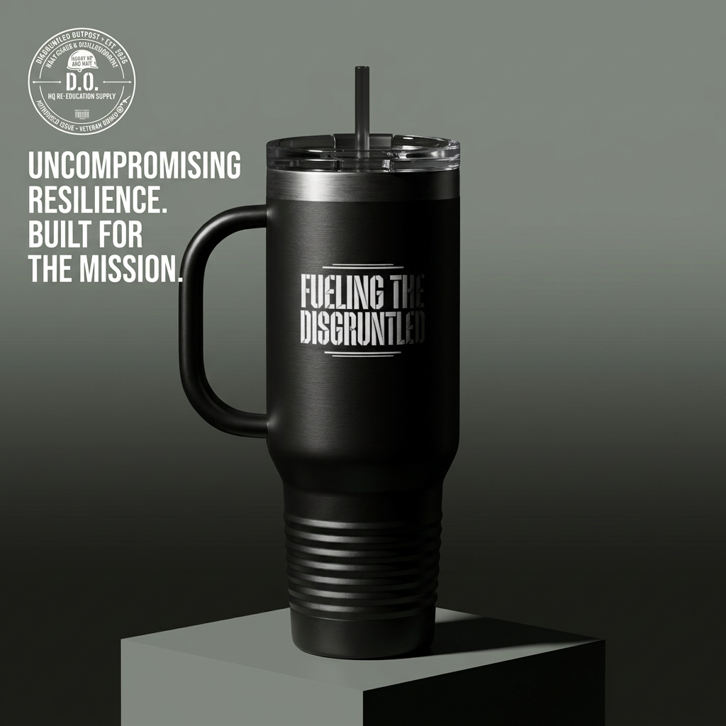 40oz Insulated Travel Mug — D.O. Outdoor Supply Tumbler with Handle