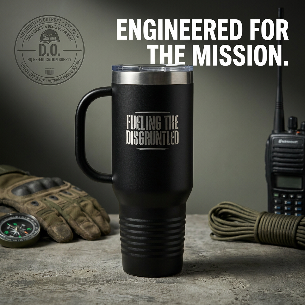 40oz Insulated Travel Mug — D.O. Outdoor Supply Tumbler with Handle
