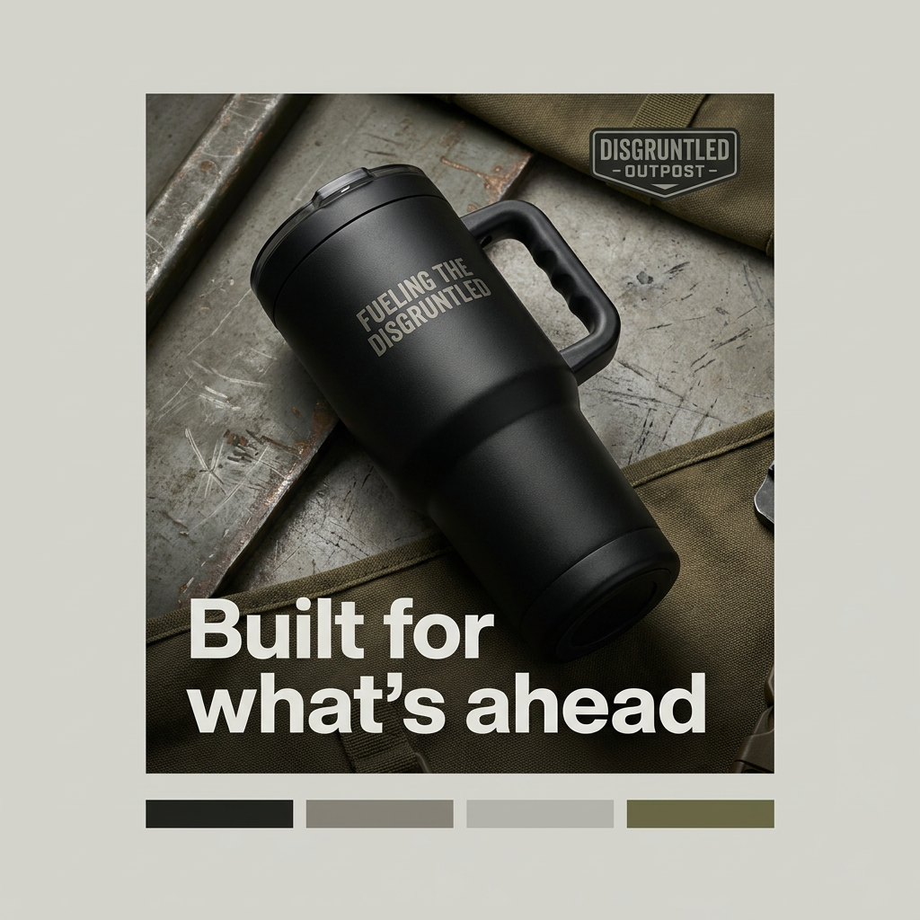 40oz Insulated Travel Mug — D.O. Outdoor Supply Tumbler with Handle