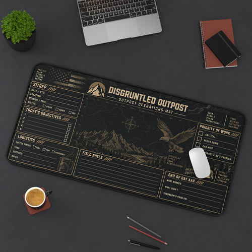 Disgruntled Outpost Operations Mat detail mockup