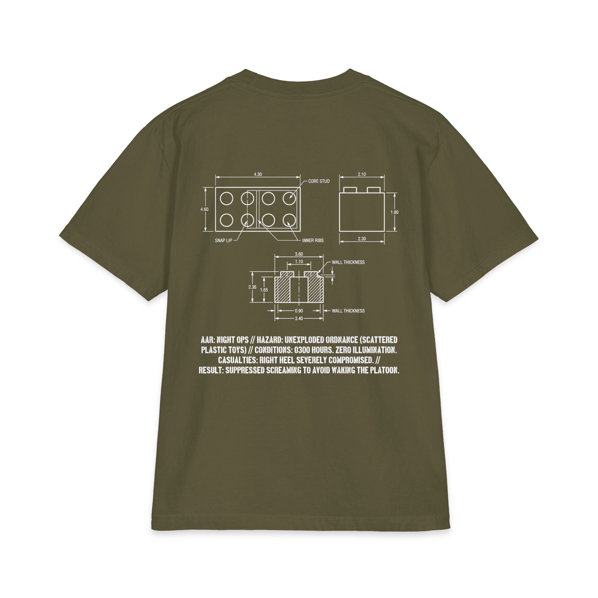 UXO Detected Technical Blueprint Tee
