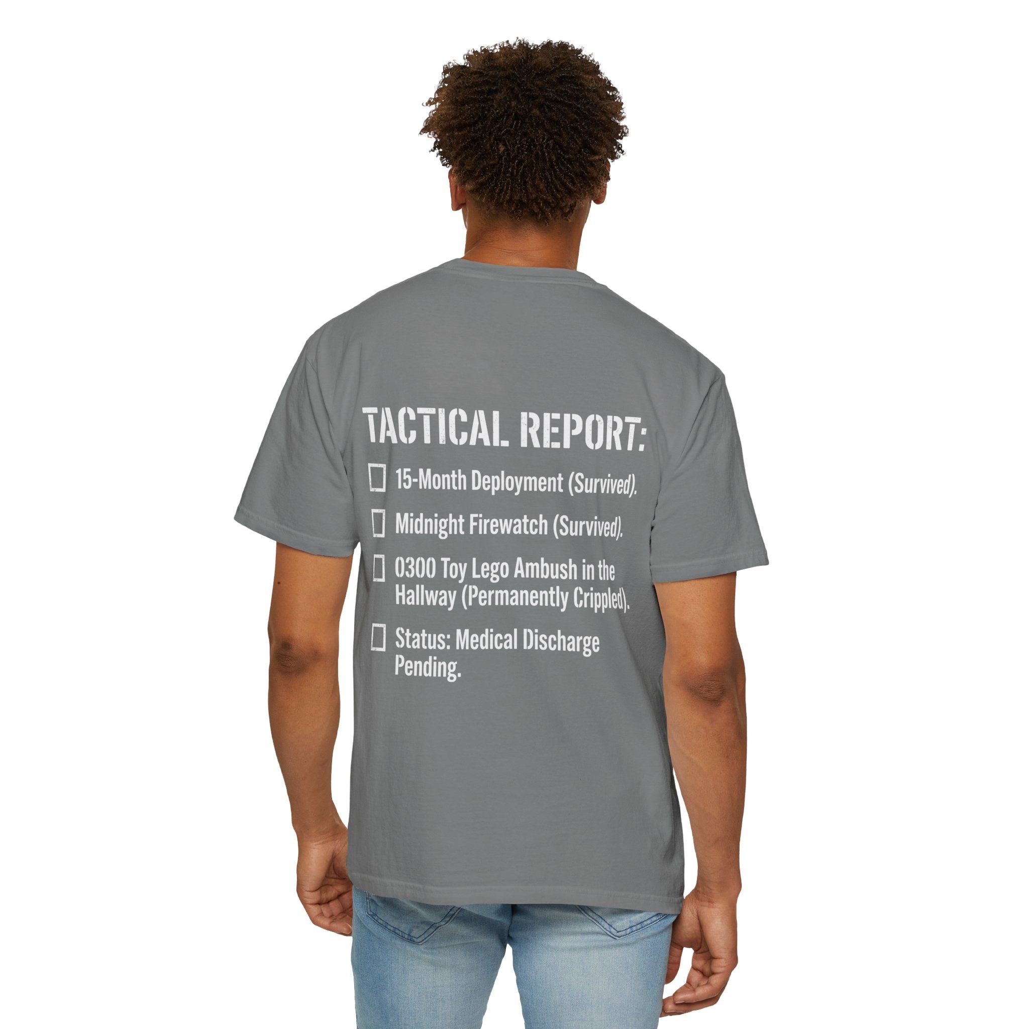 0300 Toy Lego Ambush Survivor Heavyweight Tee — Tactical Report Series