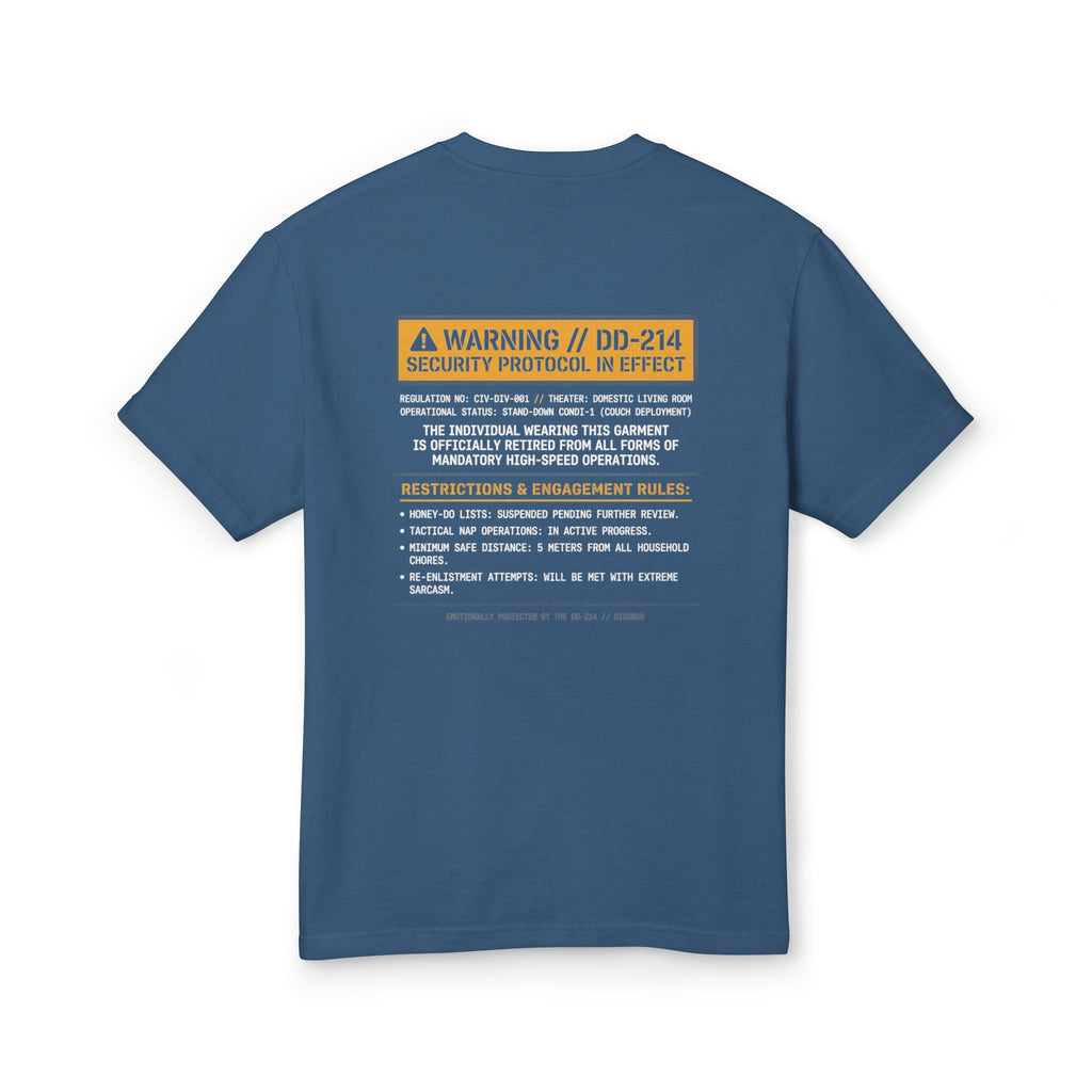 The "DD-214 Security Protocol" Heavyweight Tee