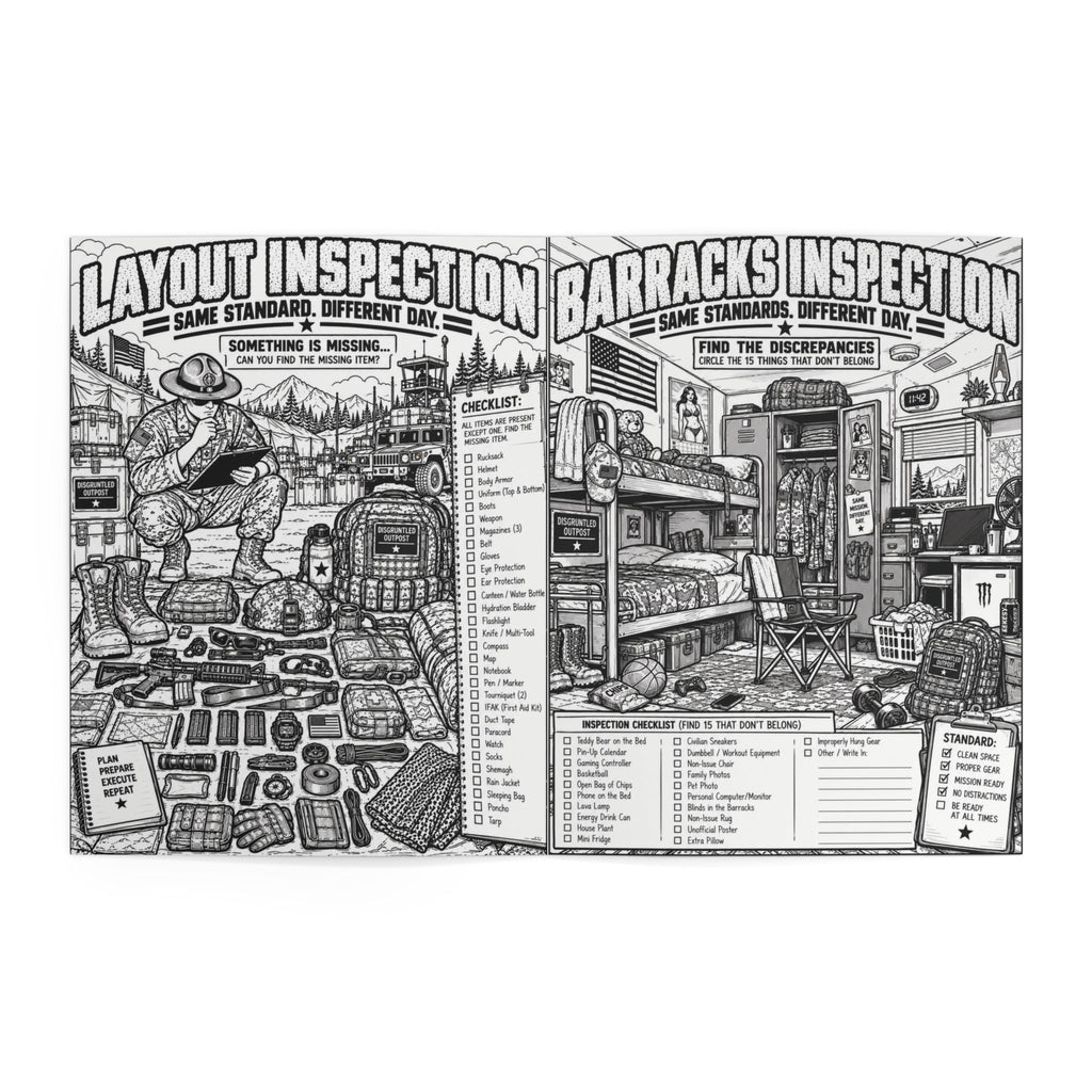 Disgruntled Outpost Field Problems coloring and activity book interior preview 4