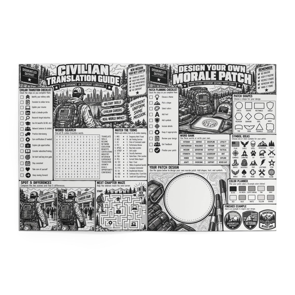 Disgruntled Outpost Field Problems coloring and activity book interior preview 10