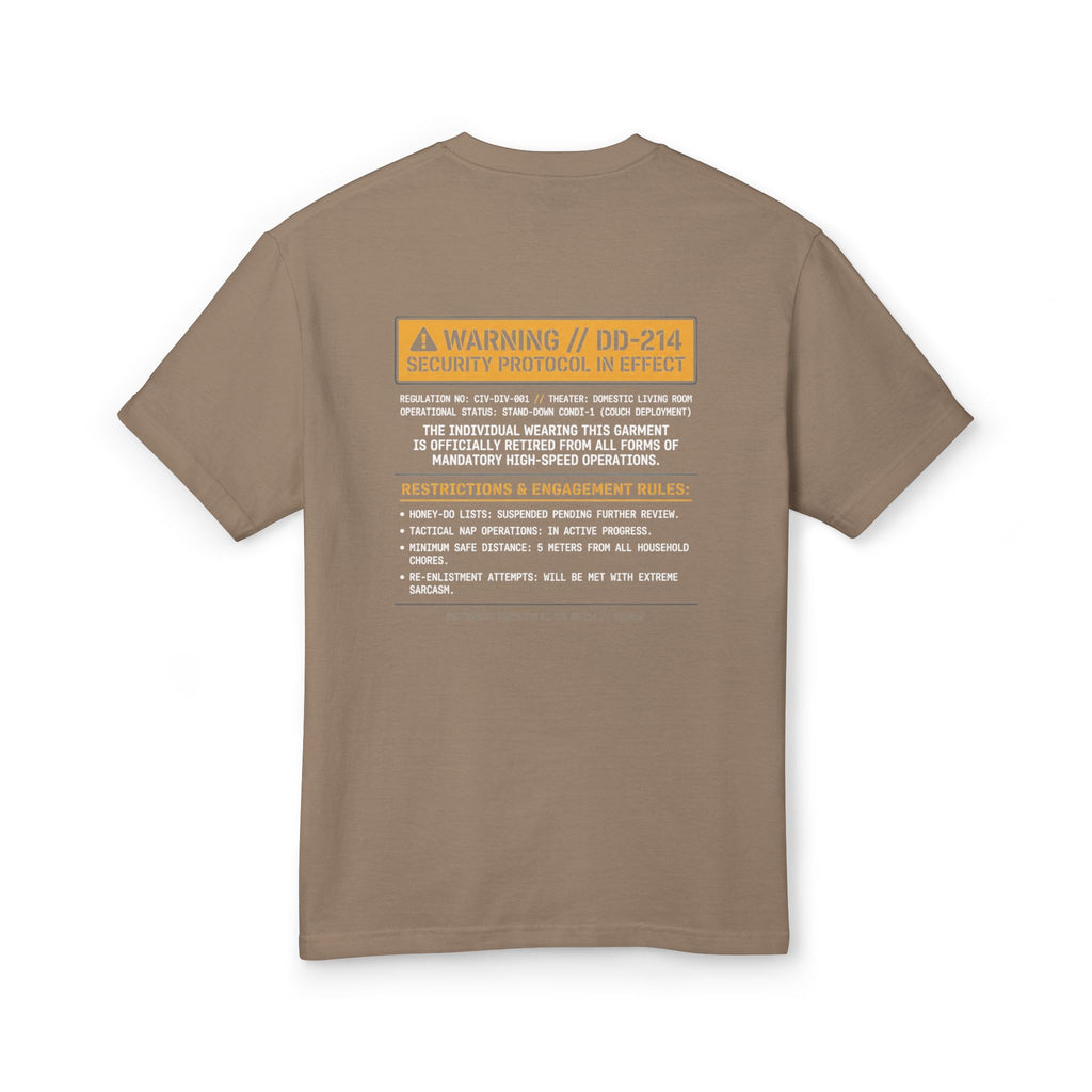 The "DD-214 Security Protocol" Heavyweight Tee
