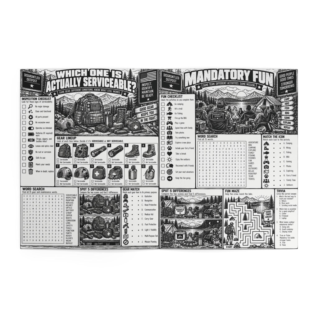 Disgruntled Outpost Field Problems coloring and activity book interior preview 11