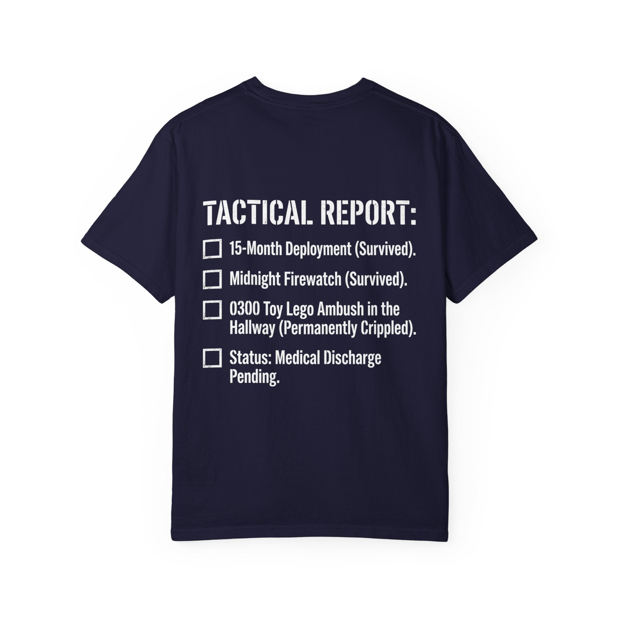 0300 Toy Lego Ambush Survivor Heavyweight Tee — Tactical Report Series