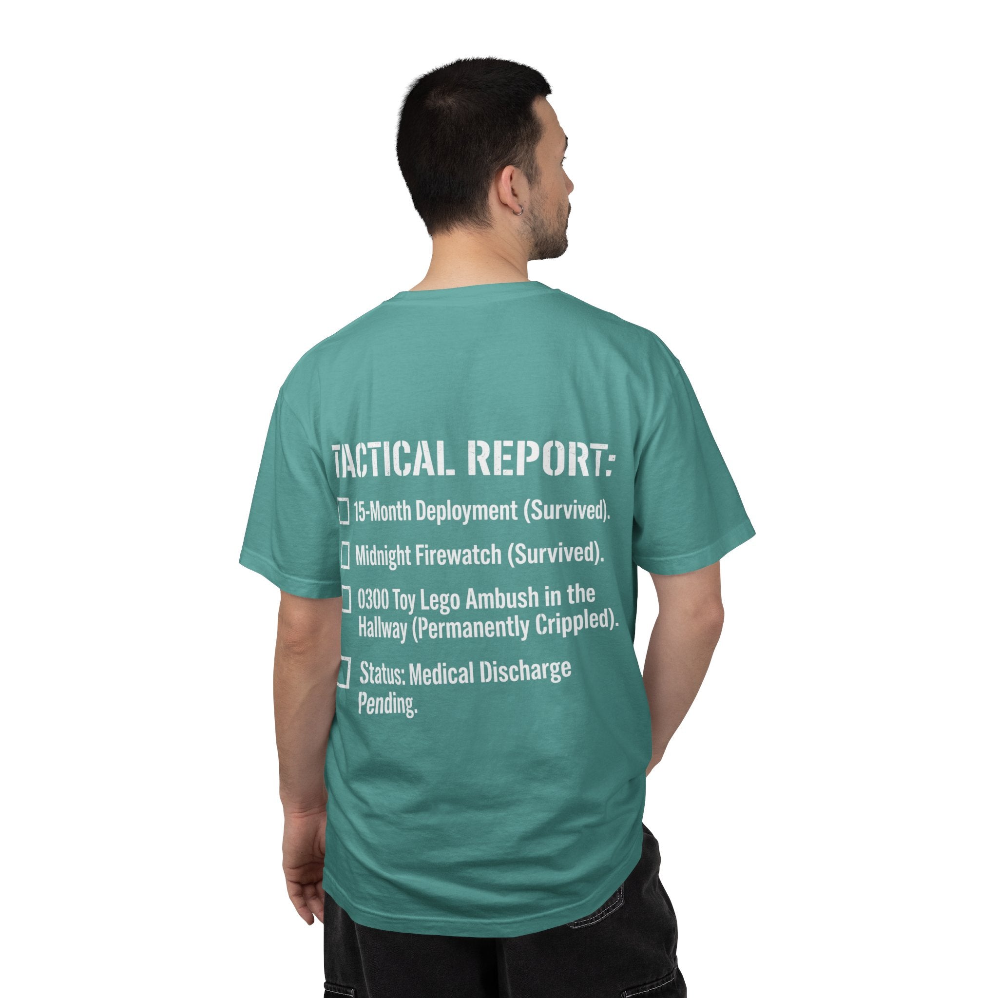 0300 Toy Lego Ambush Survivor Heavyweight Tee — Tactical Report Series