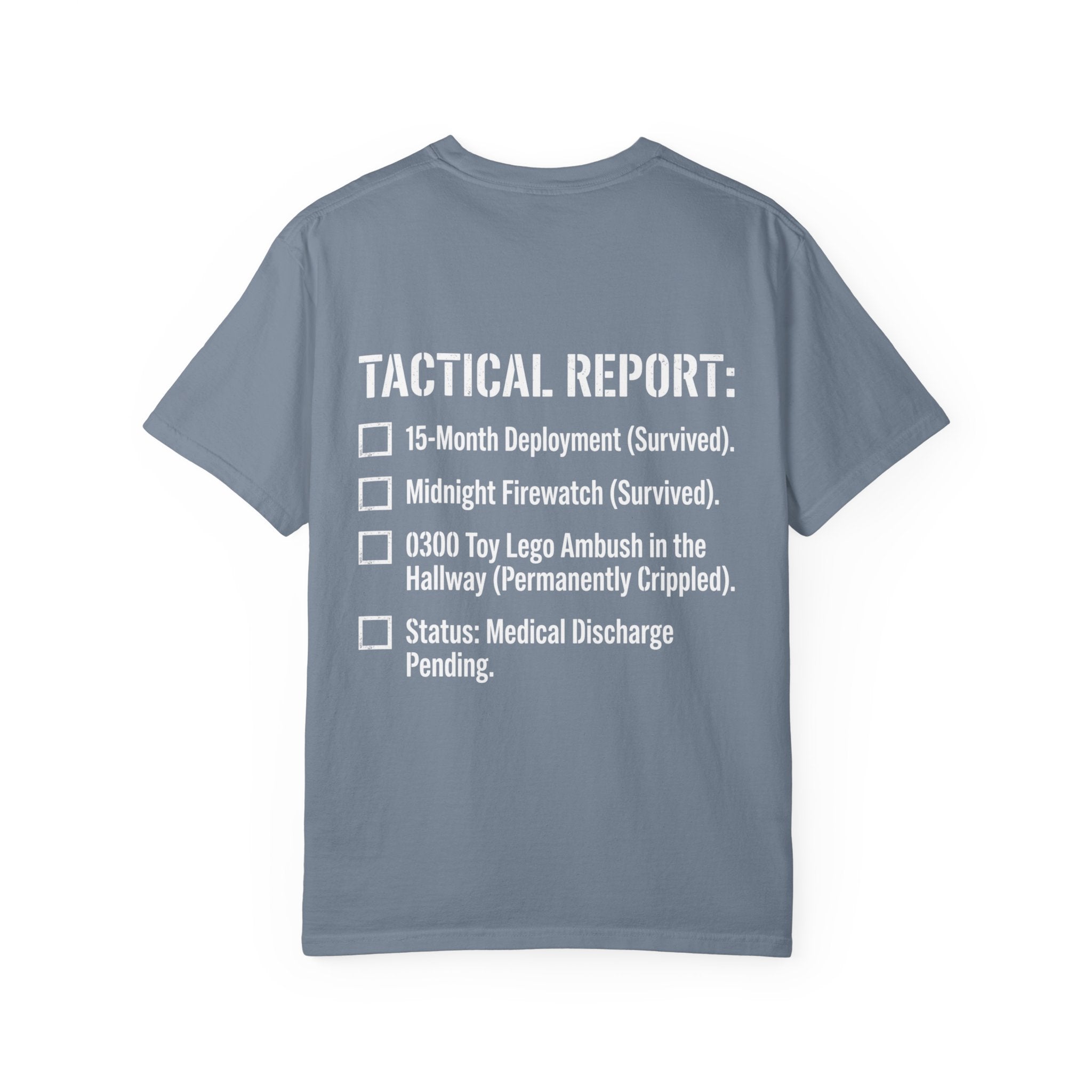 0300 Toy Lego Ambush Survivor Heavyweight Tee — Tactical Report Series