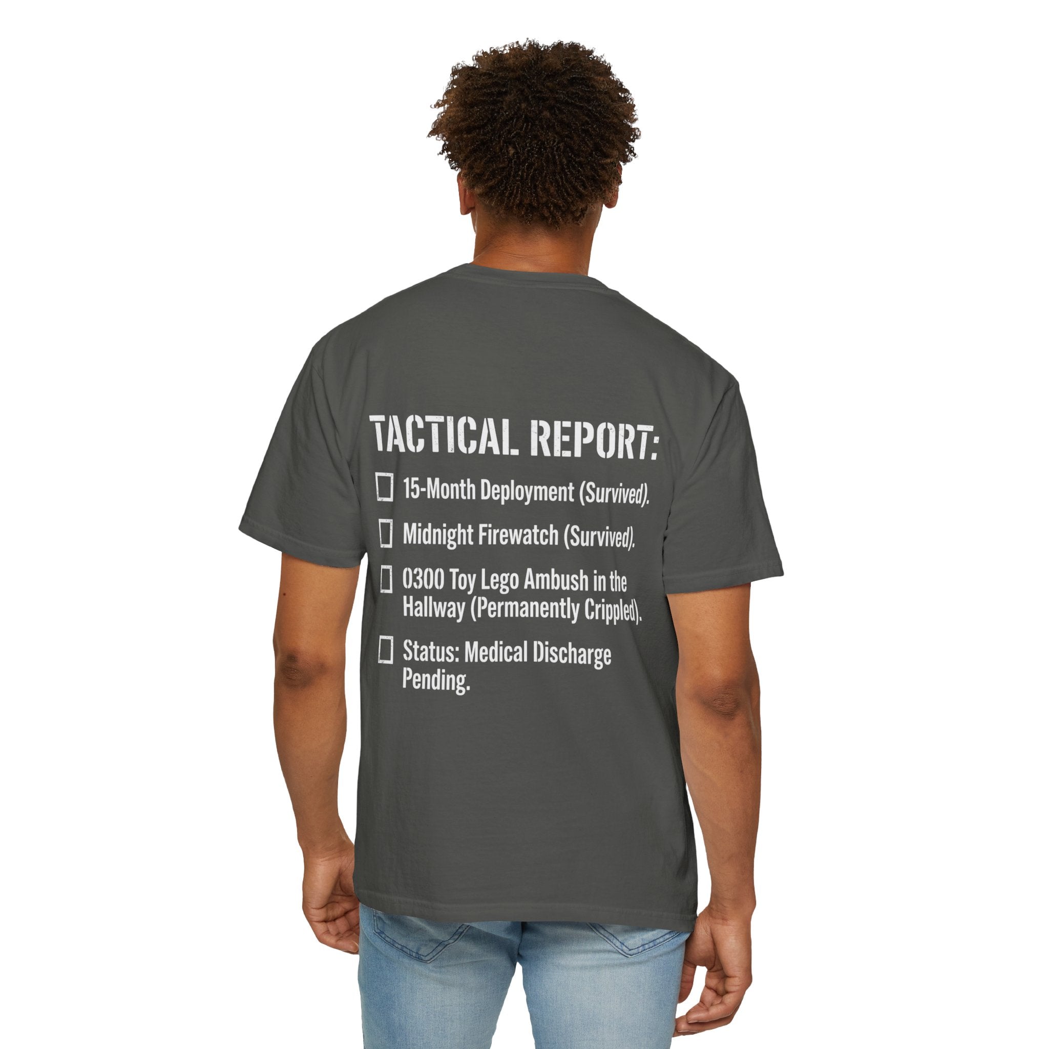 0300 Toy Lego Ambush Survivor Heavyweight Tee — Tactical Report Series