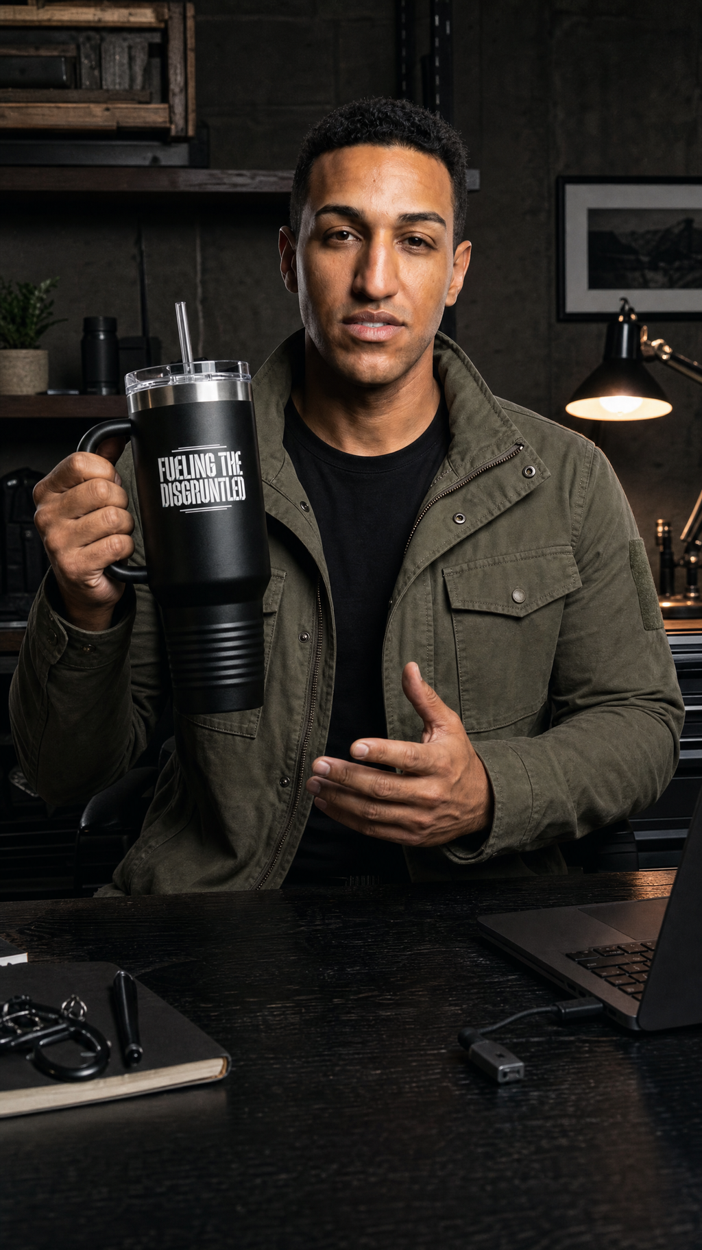 40oz Insulated Travel Mug — D.O. Outdoor Supply Tumbler with Handle