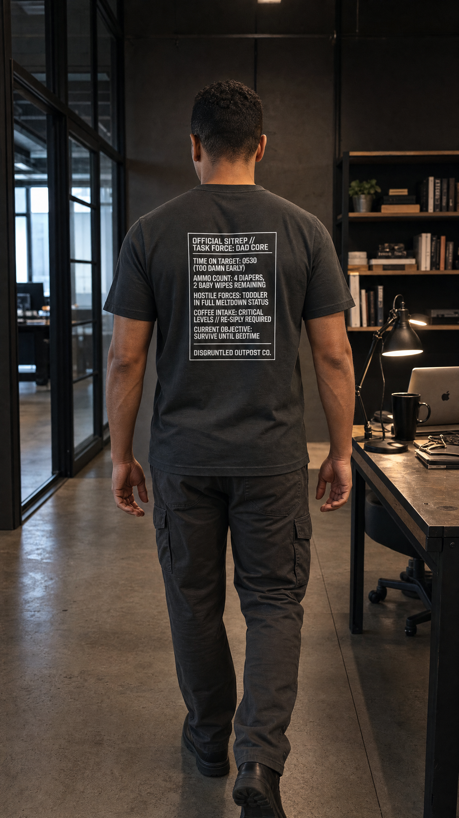 The "Task Force: Dad Core" Patch Heavyweight Tee