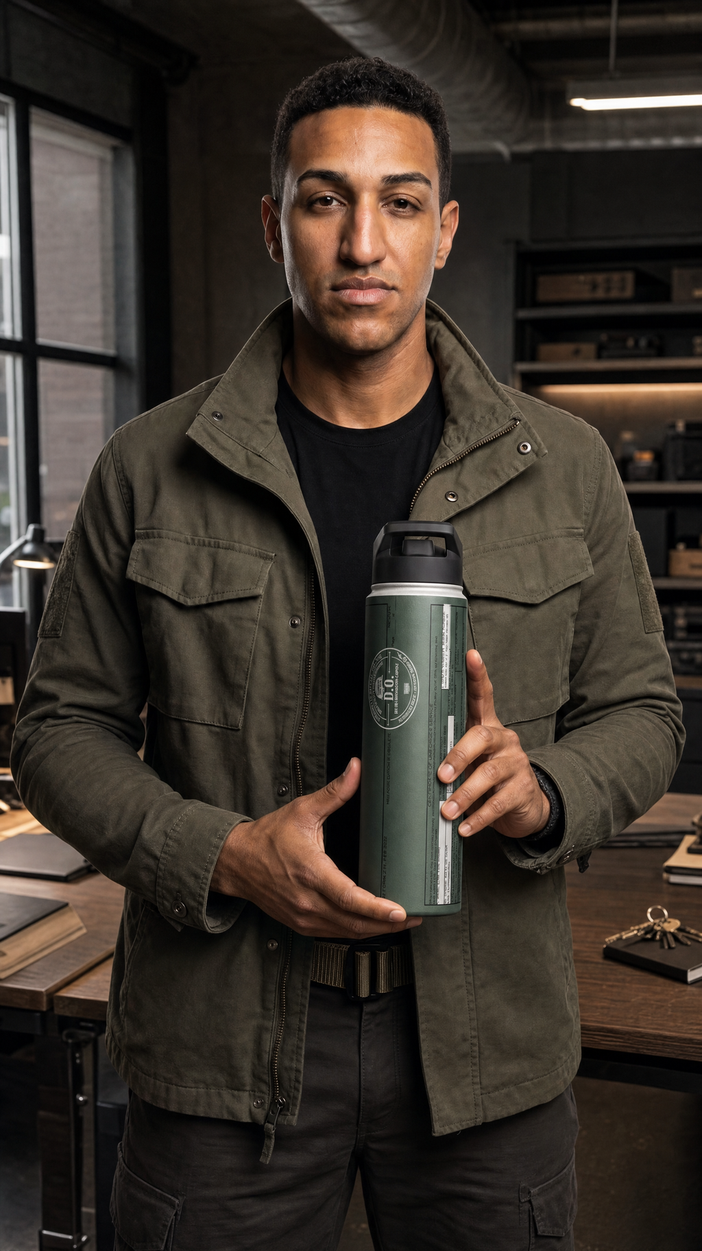 Veteran Dad Water Bottle — 'Department of Disillusionment' DD-214 Parody Stainless Steel Bottle