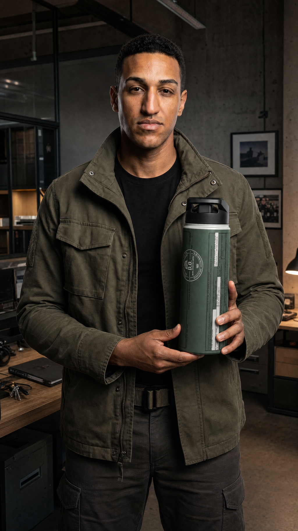 Veteran Dad Water Bottle — 'Department of Disillusionment' DD-214 Parody Stainless Steel Bottle