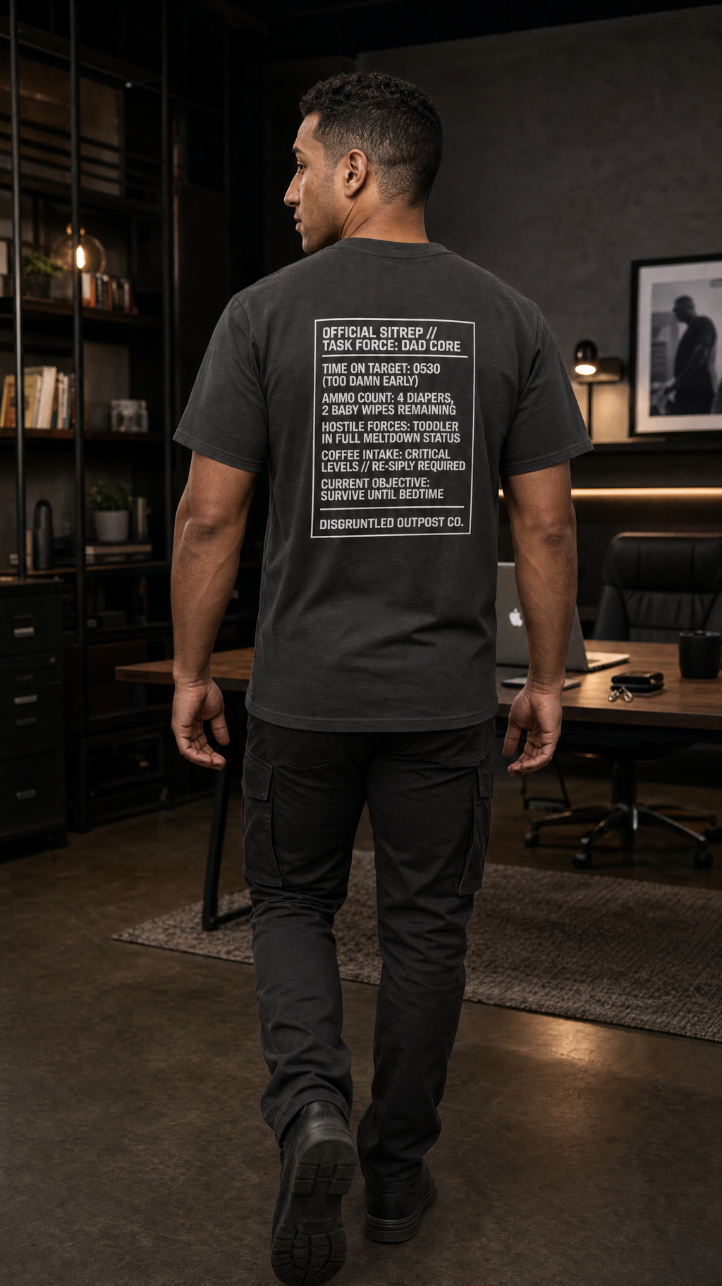 The "Task Force: Dad Core" Patch Heavyweight Tee
