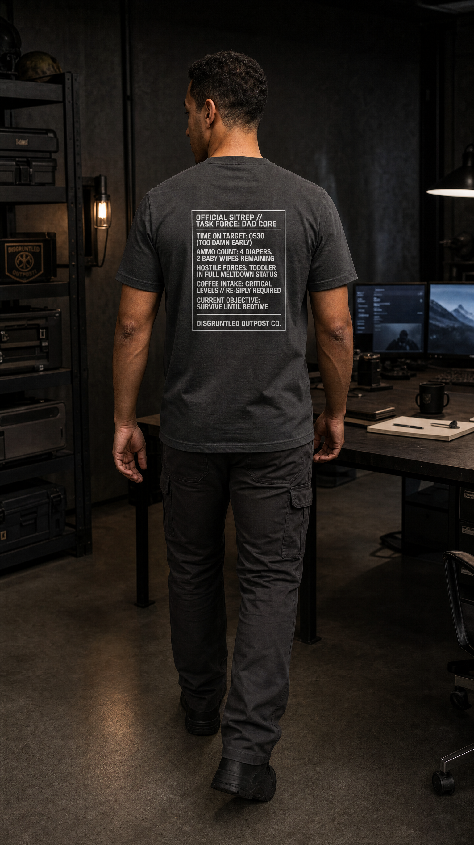 The "Task Force: Dad Core" Patch Heavyweight Tee